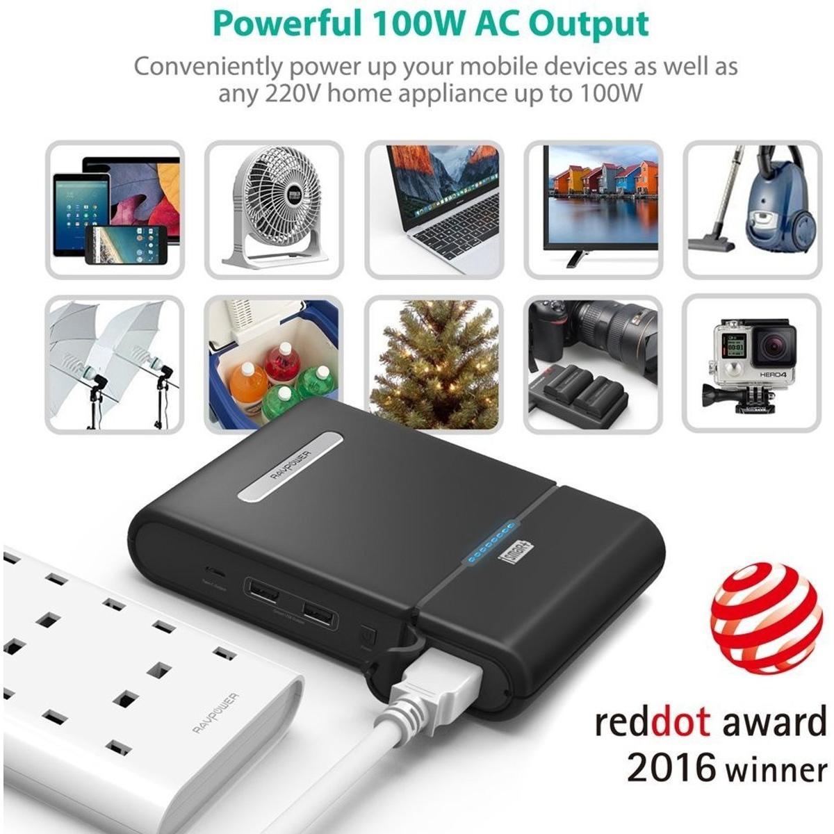 Ravpower Powerbank 27000mAh with AC 220 V