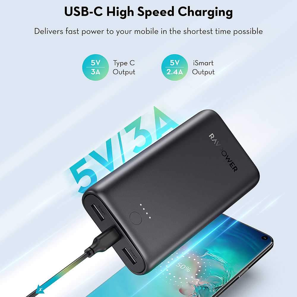 Ravpower Prime 3-Port Power bank 20000mAh 15W - Black