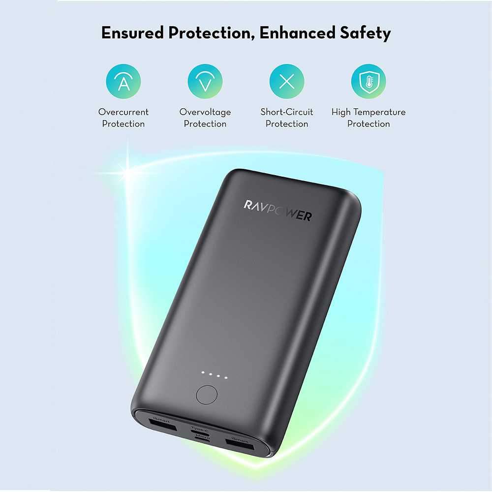 Ravpower Prime 3-Port Power bank 20000mAh 15W - Black