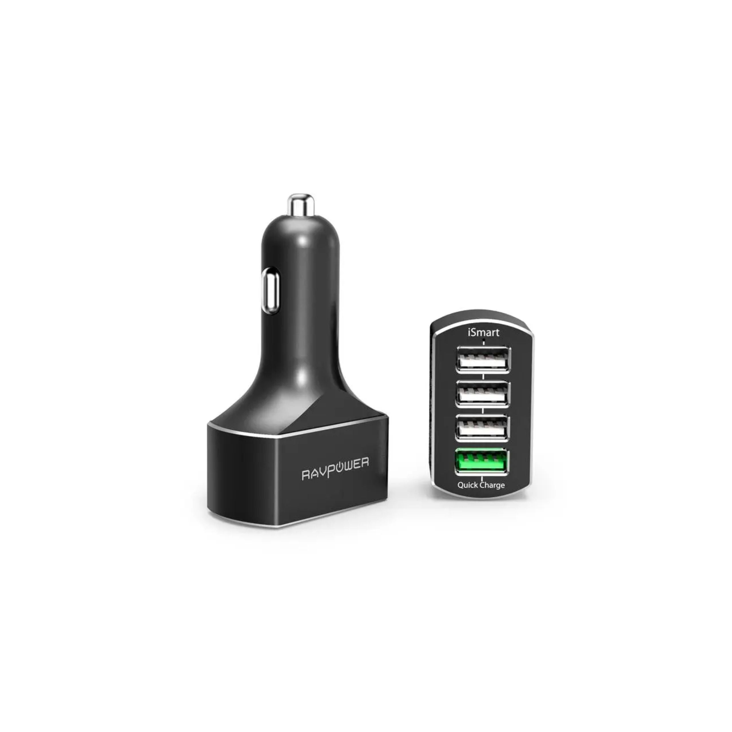 Ravpower QC3.0 36w 4-Port USB Car Charger - Black