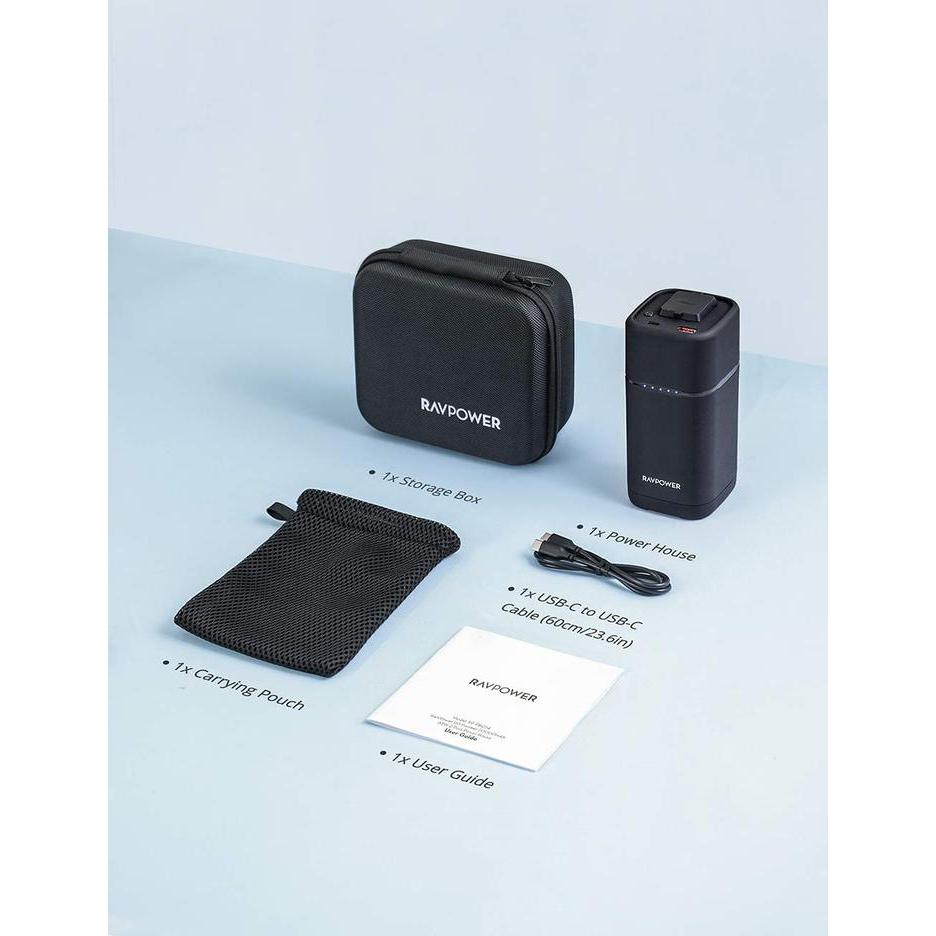 Ravpower RP-PB054 3-in-1 PD Pioneer 20000mAh 80W Power House – Black