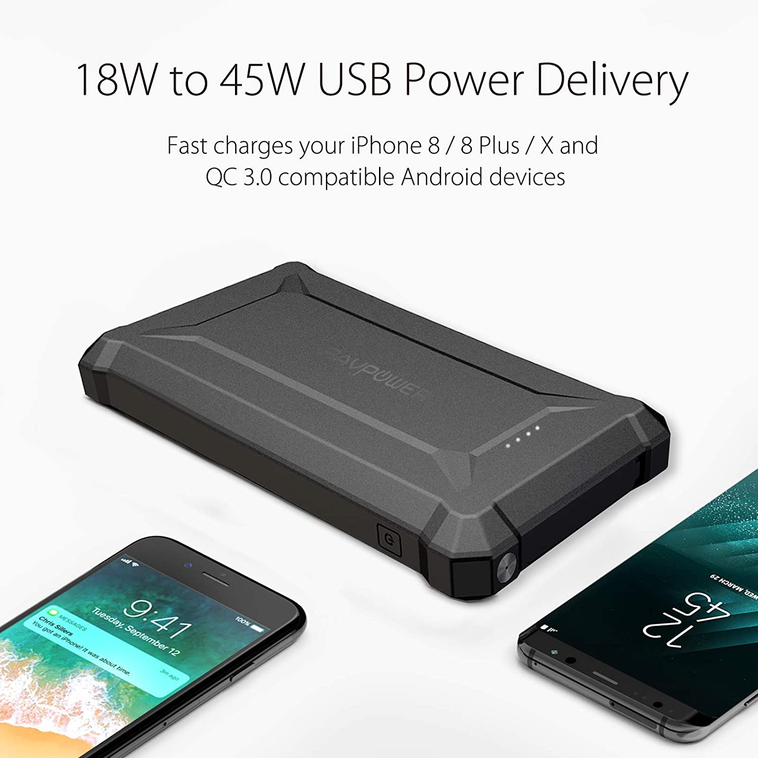 Ravpower Rugged Series Portable Power Bank 20100mAh - Black