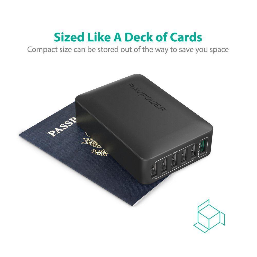 Ravpower Turbo 60w 6-Port Desktop Charger