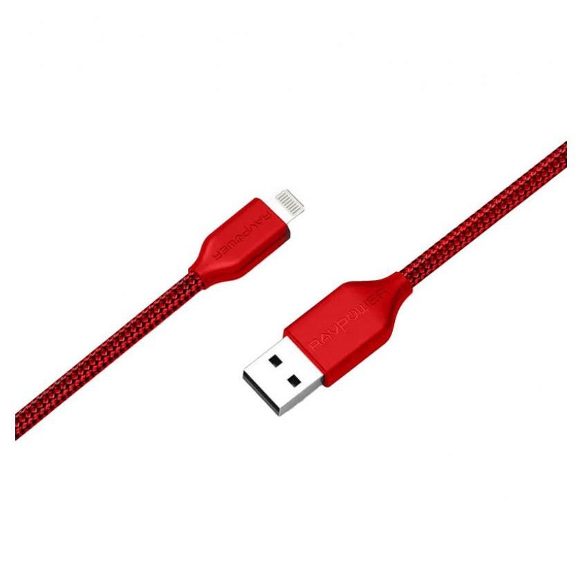 Ravpower USB-A to Lightning Cable Nylon Yarn Braided - Red