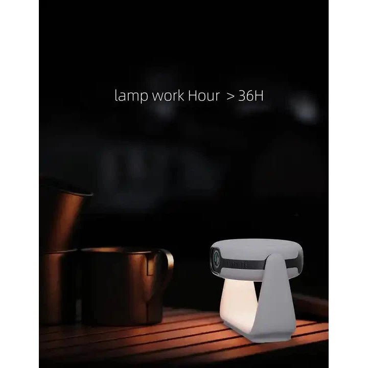 Rechargeble Pan - Tilt Smart projector & Table Lamp 1080P K1 - White