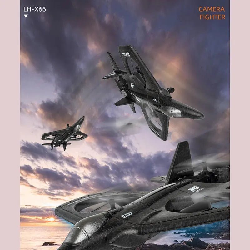 Remote Control Jet Drone With Camera 4K - Black