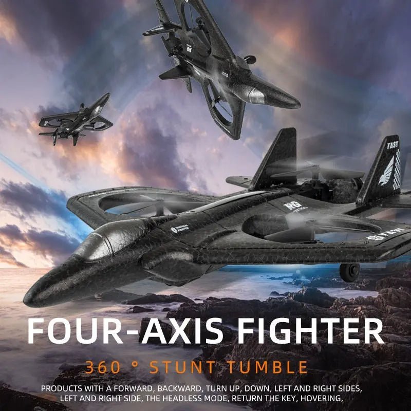 Remote Control Jet Drone With Camera 4K - Black