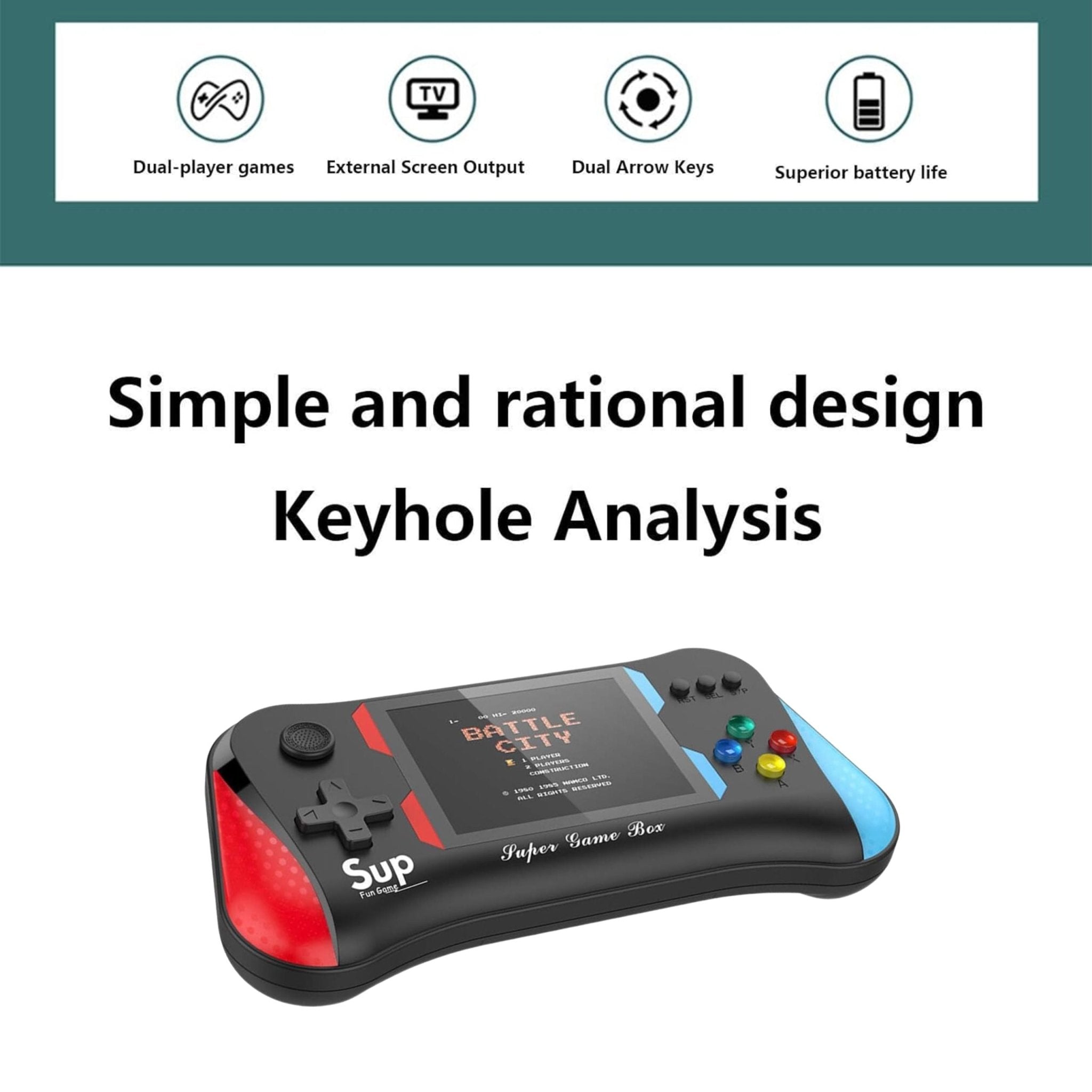 Retro SUP Video Game Console X7M Game Player 500 Games Portable Mini Electronic Gamepad