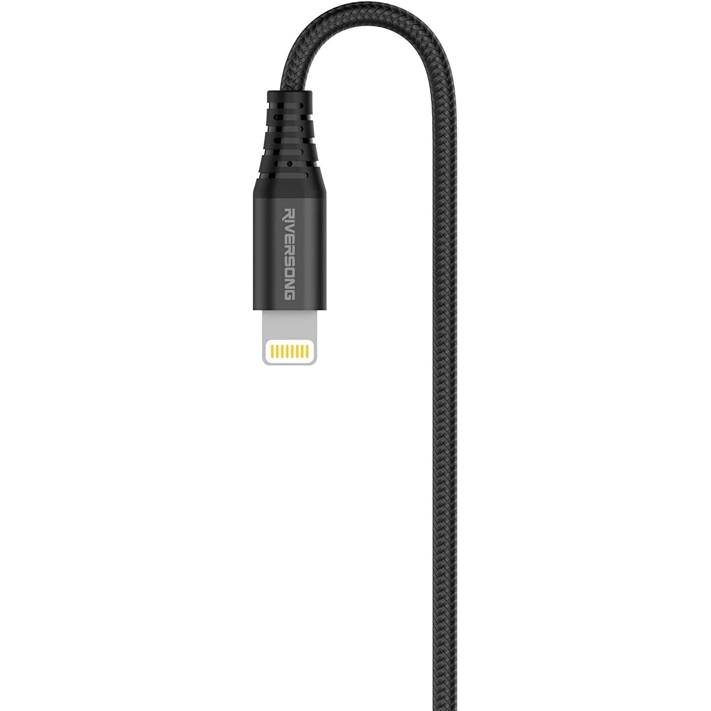 Riversong Alpha S 2.4A Nylon Braided Lightning Cable 1M CL32 - Black
