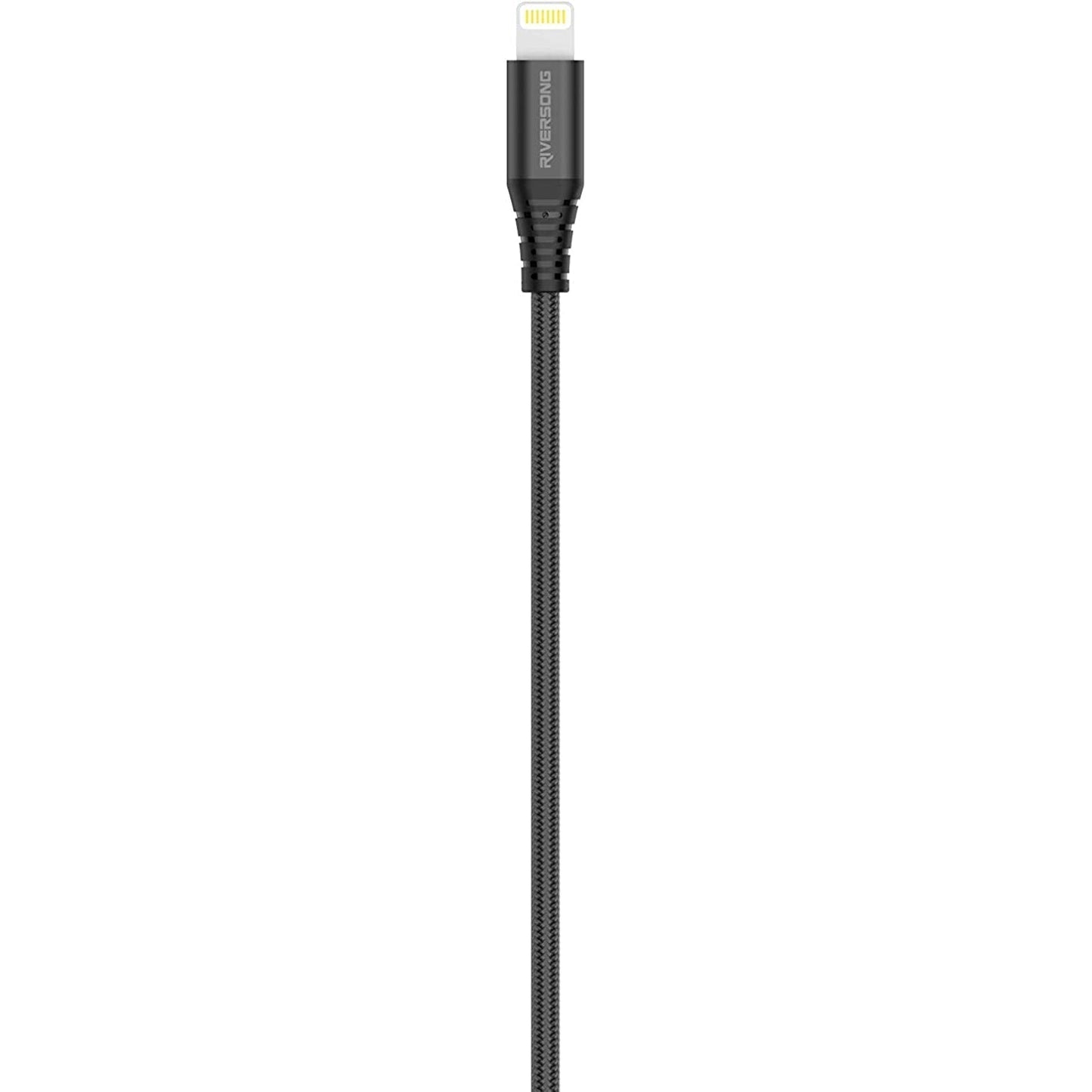 Riversong Alpha S 2.4A Nylon Braided Lightning Cable 1M CL32 - Black
