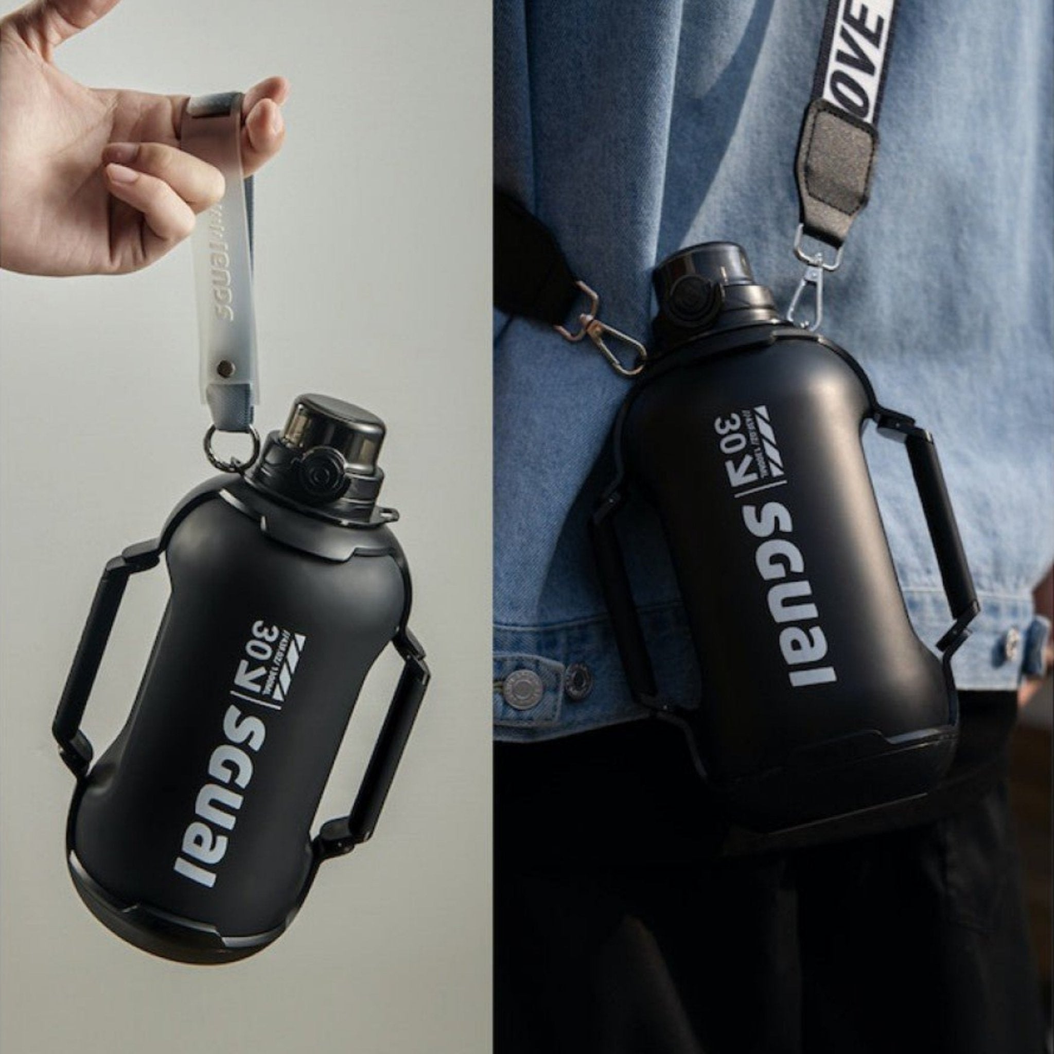 SGUAI T30 Smart Bottle 1.3 Liter - Black