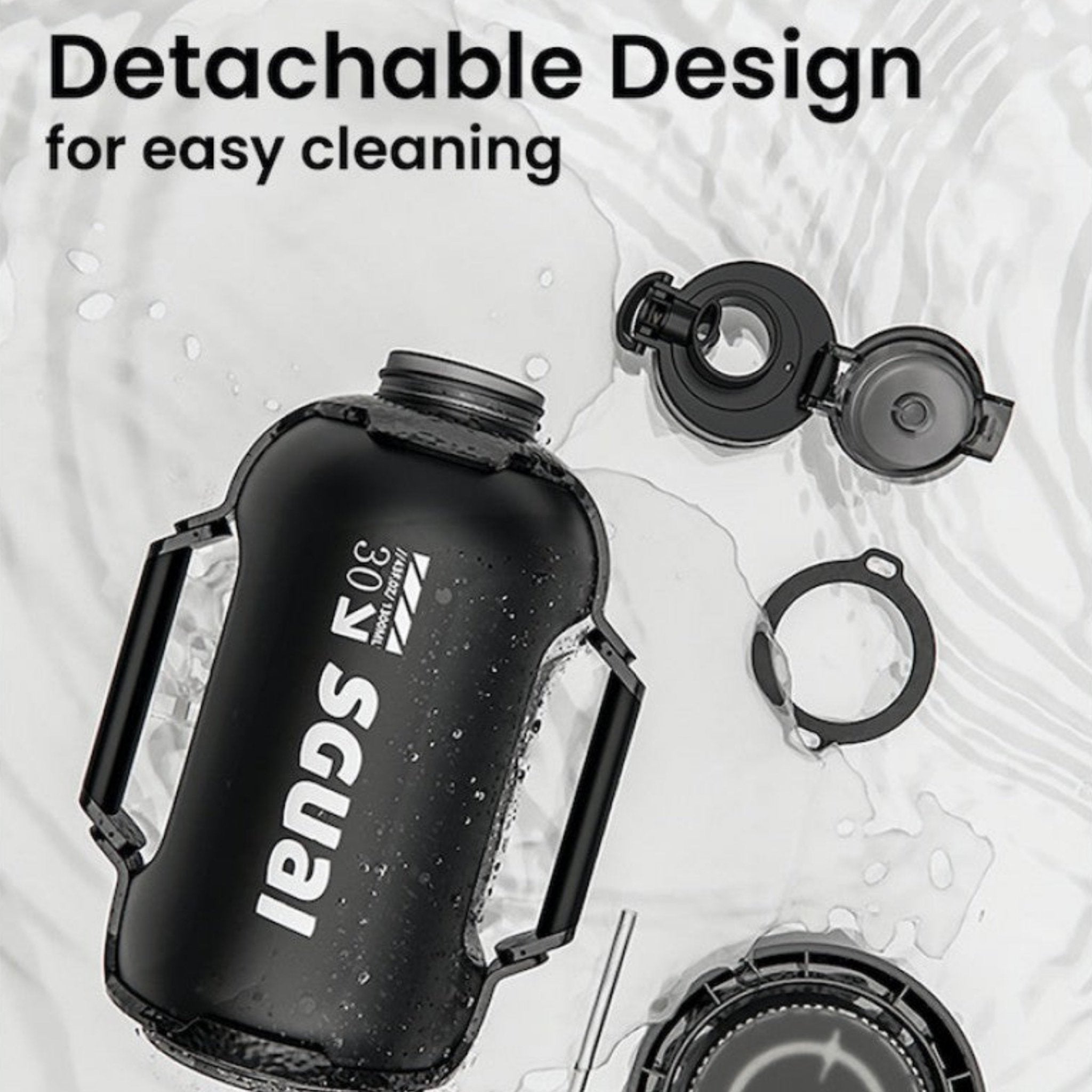 SGUAI T30 Smart Bottle 1.3 Liter - Black