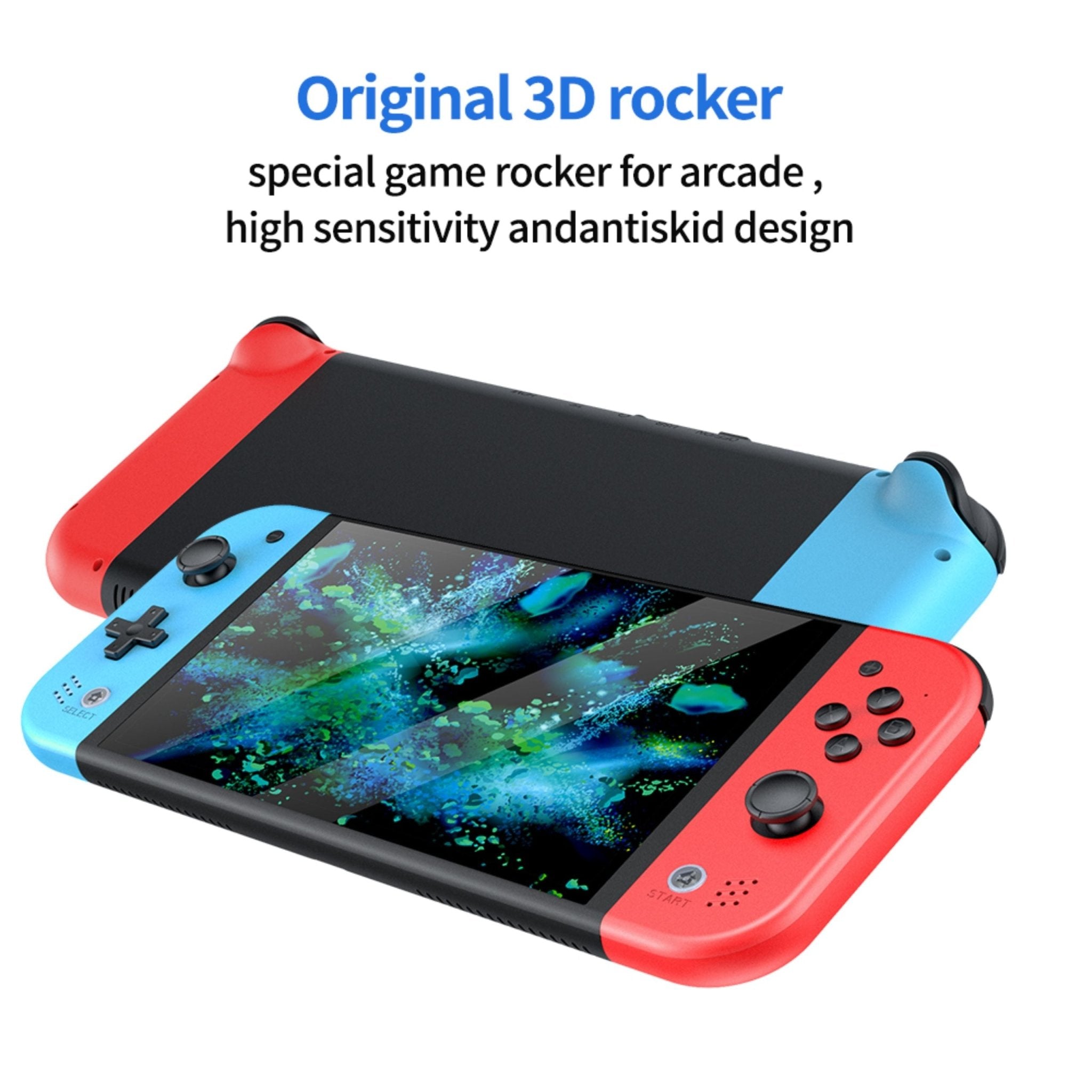 SJGAM Video Game Console Handheld HD 7 Inches - Black