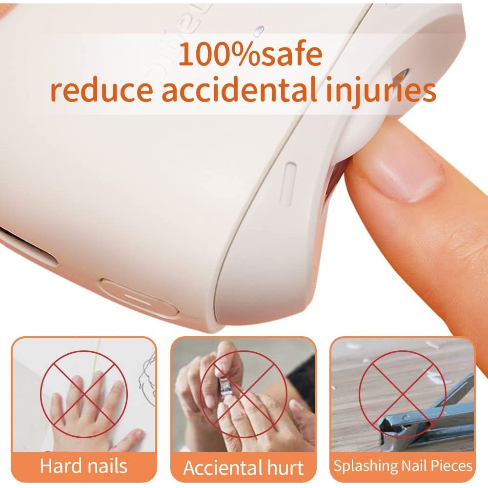 Seemagic Portable Automatic Electric Nail Clipper SMNC01 - White