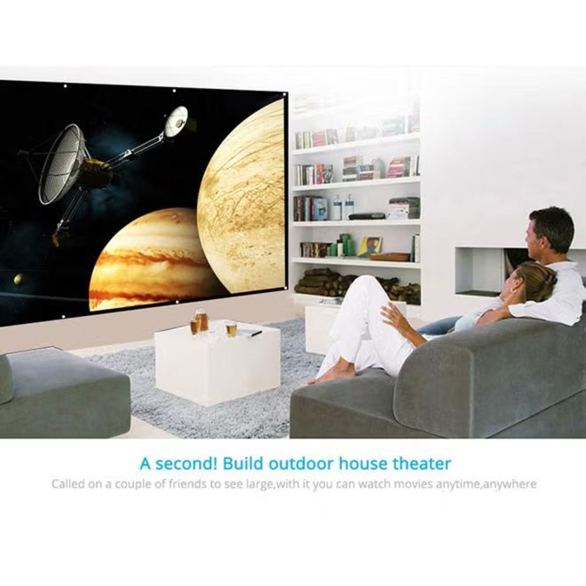 Simple Projector Screen 120 inch 16:9 - White