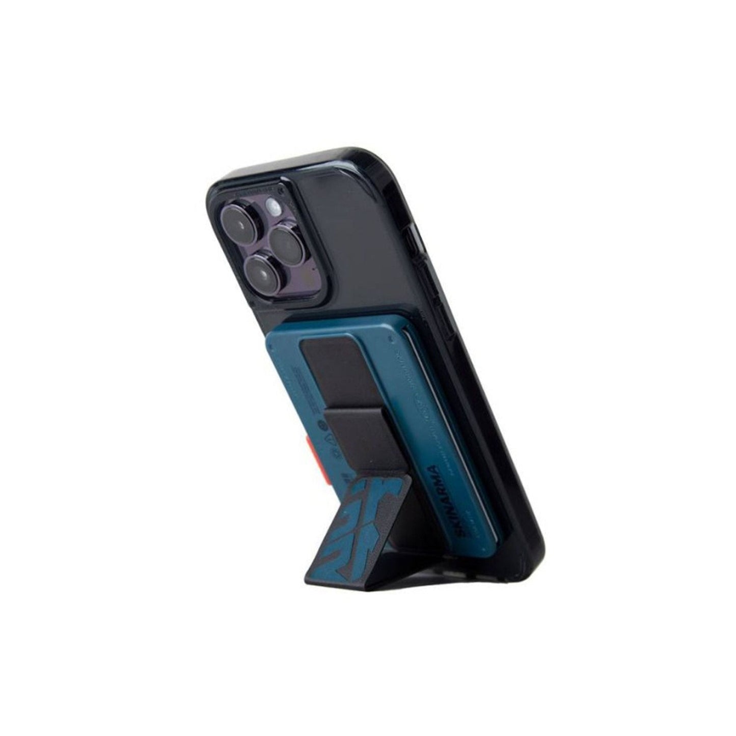 Skinarma Magnetic Cardholder Case with GripStand SPUNK - Blue