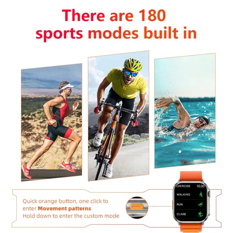Smart Watch N8 Ultra Plus - Orange