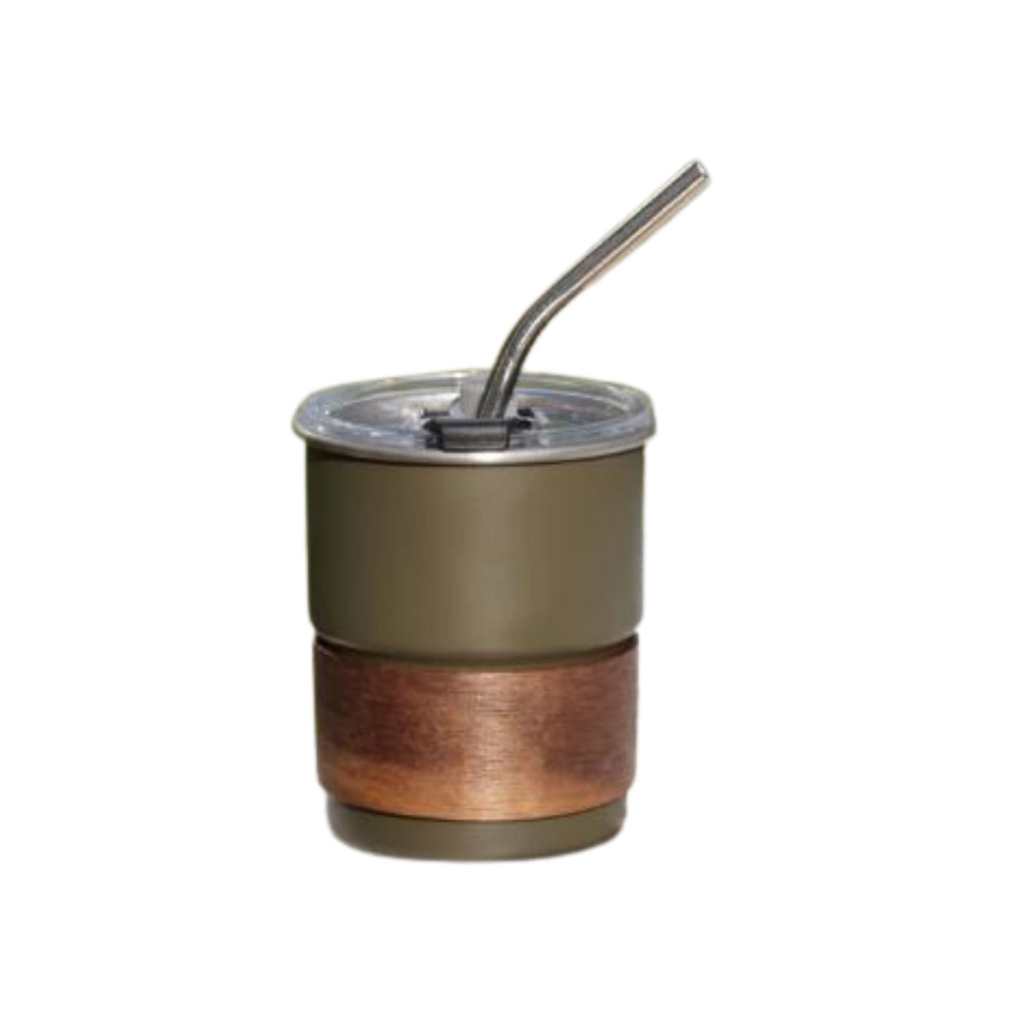 Stainless Steel Coffee Tumbler with Straw & Lid 300ml