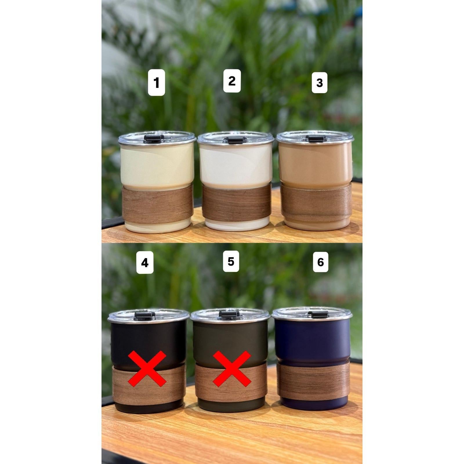 Stainless Steel Coffee Tumbler with Straw & Lid 300ml