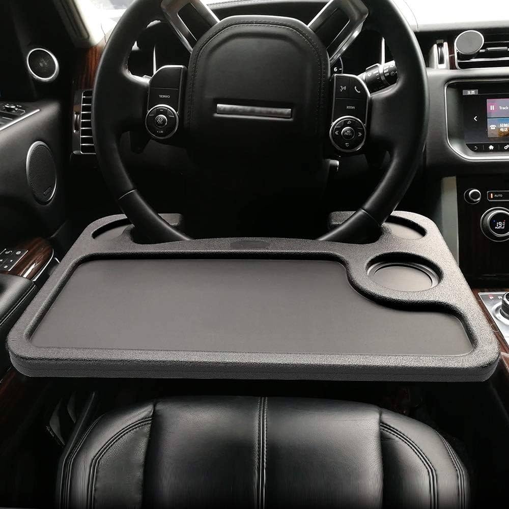 Steering Wheel Eating and Laptop Desk - Black