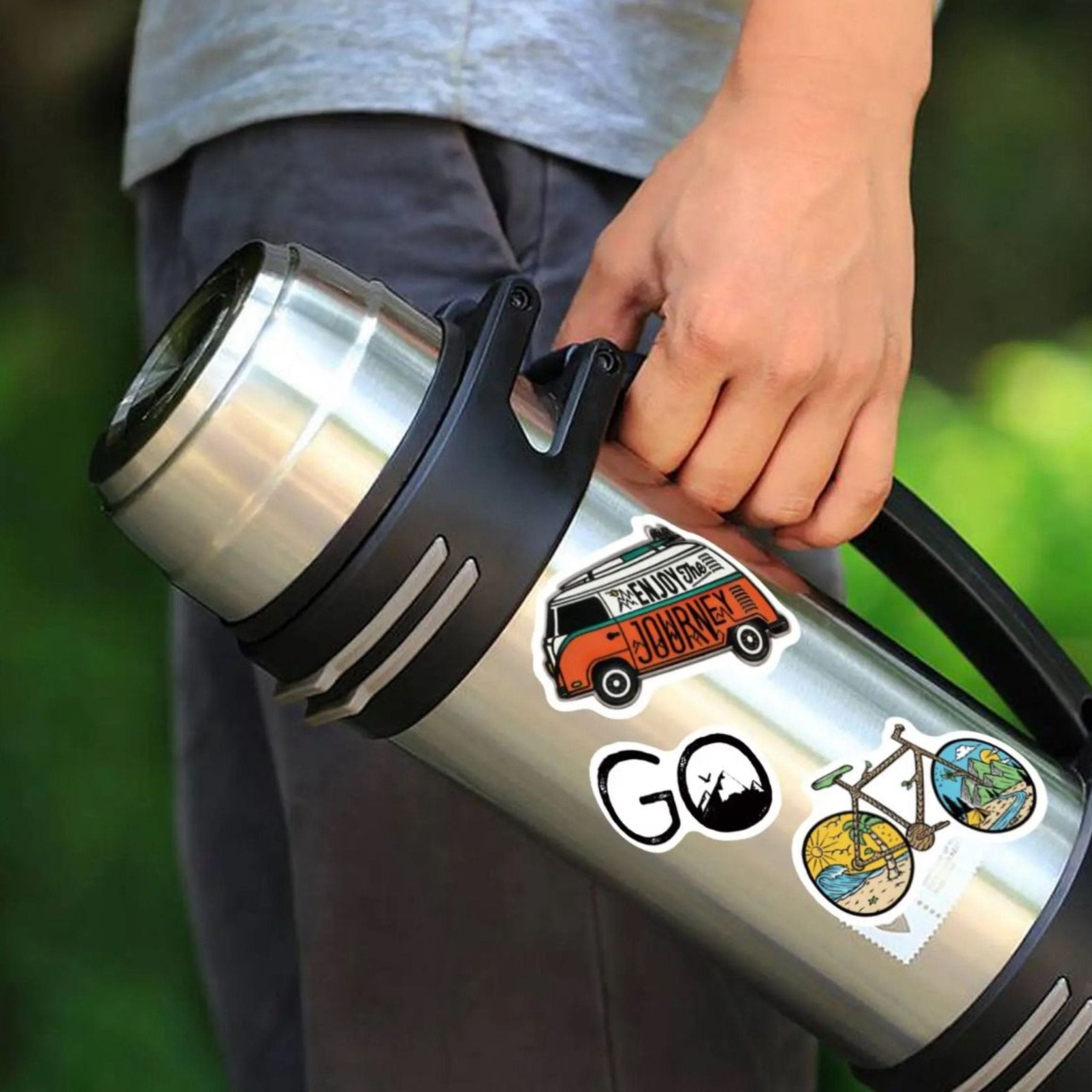Sticker Outdoor Camping Hiking Adventure - 50pc