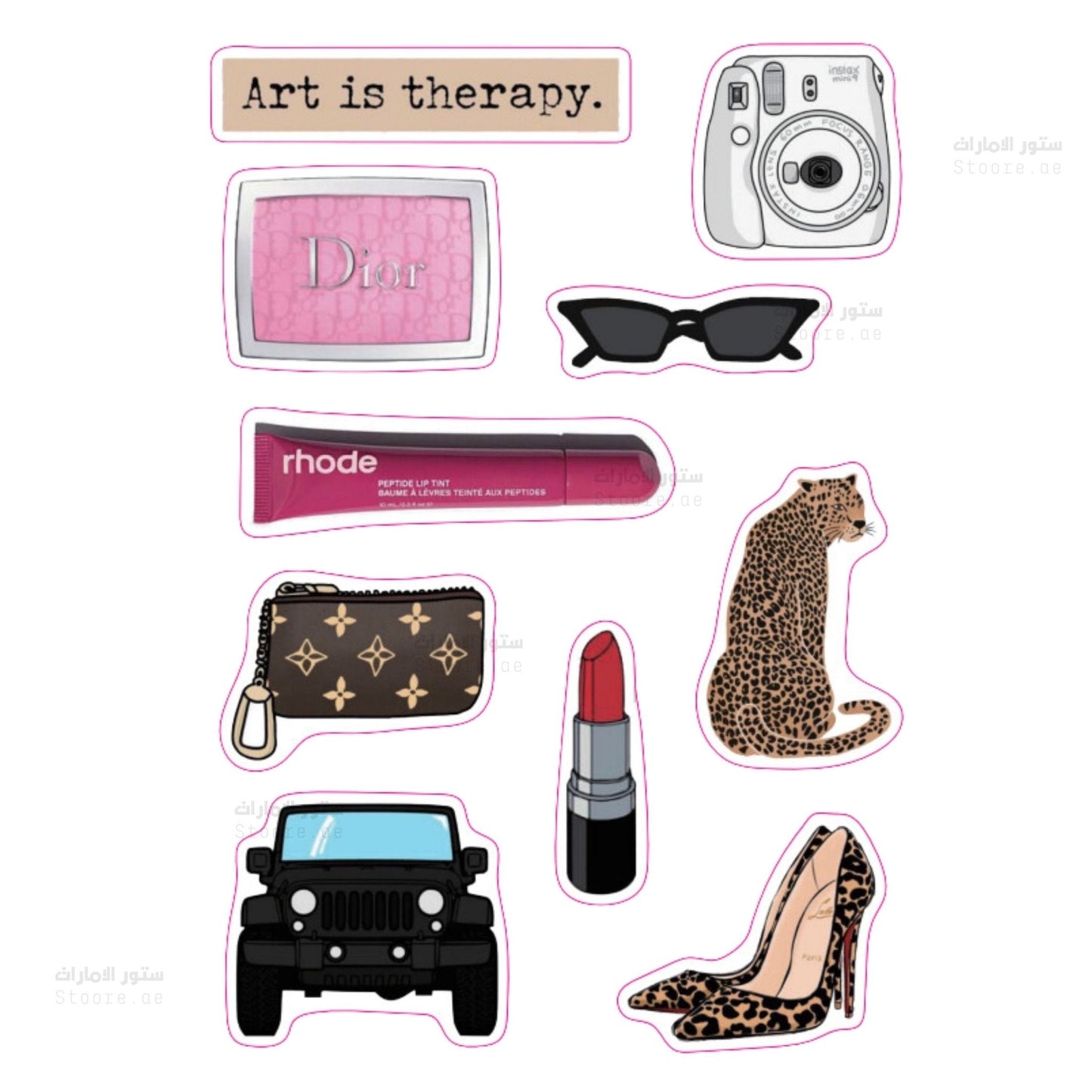 Sticker Pack 3D 4 - 10pcs