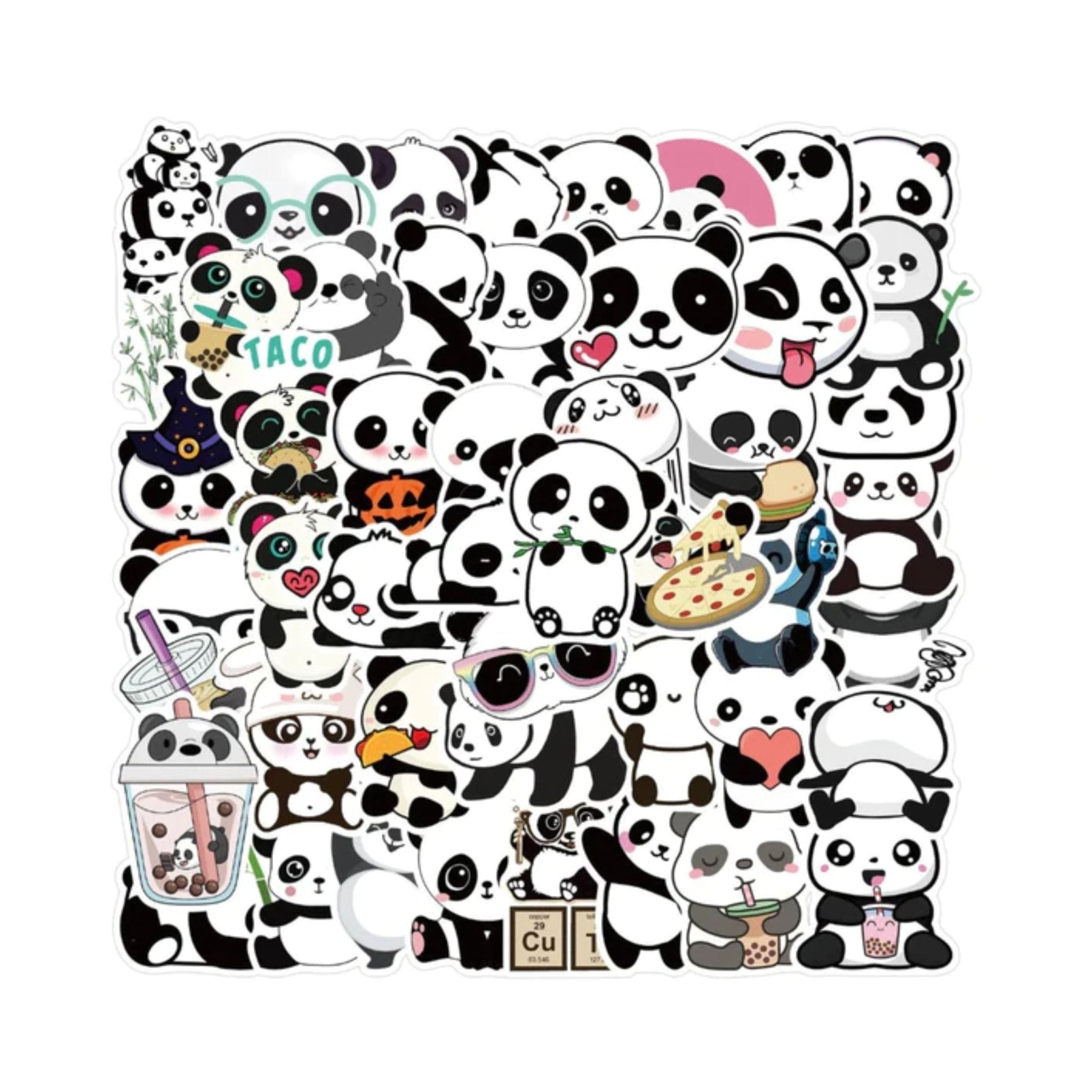 Sticker Panda - 50pc