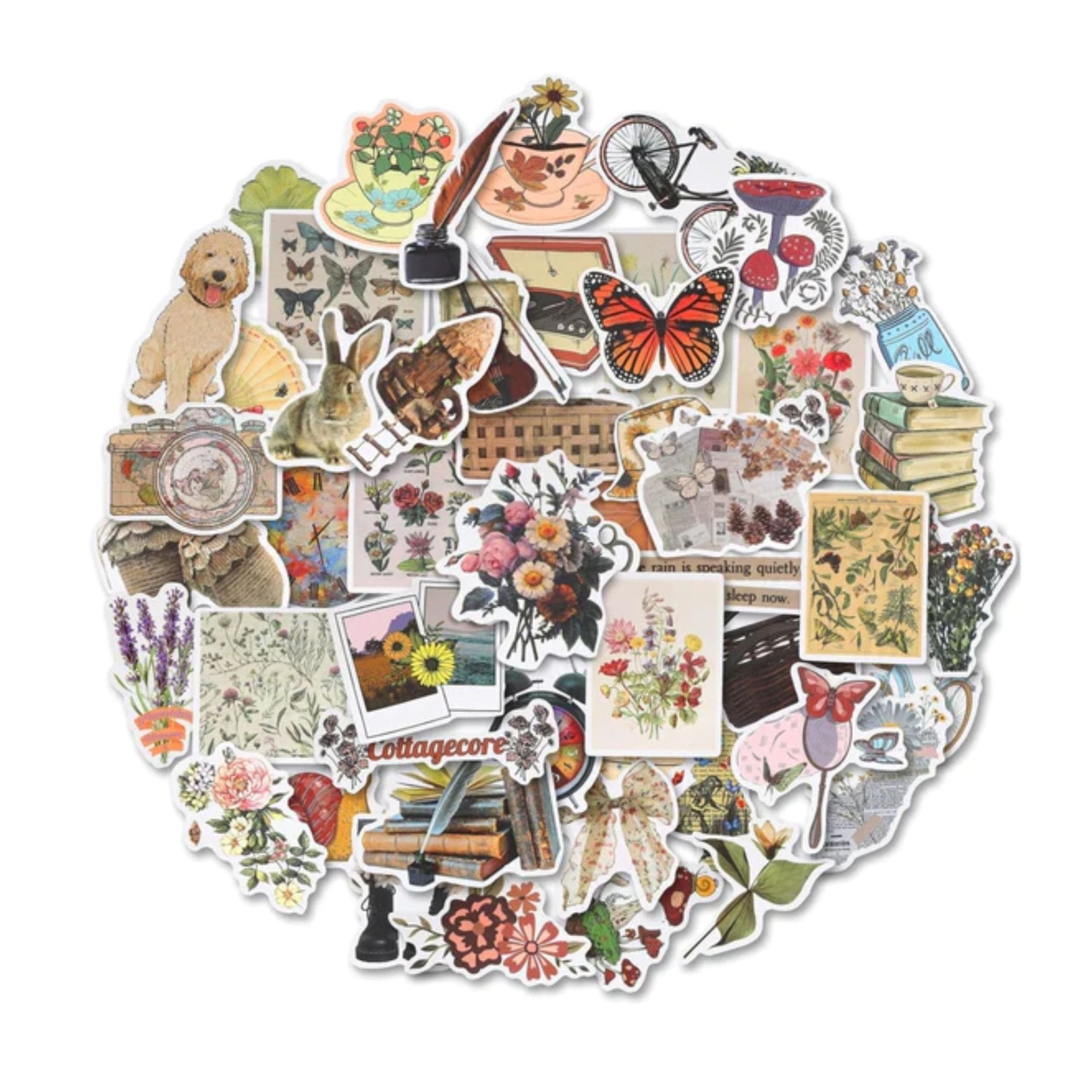 Sticker Vintage - 50pc