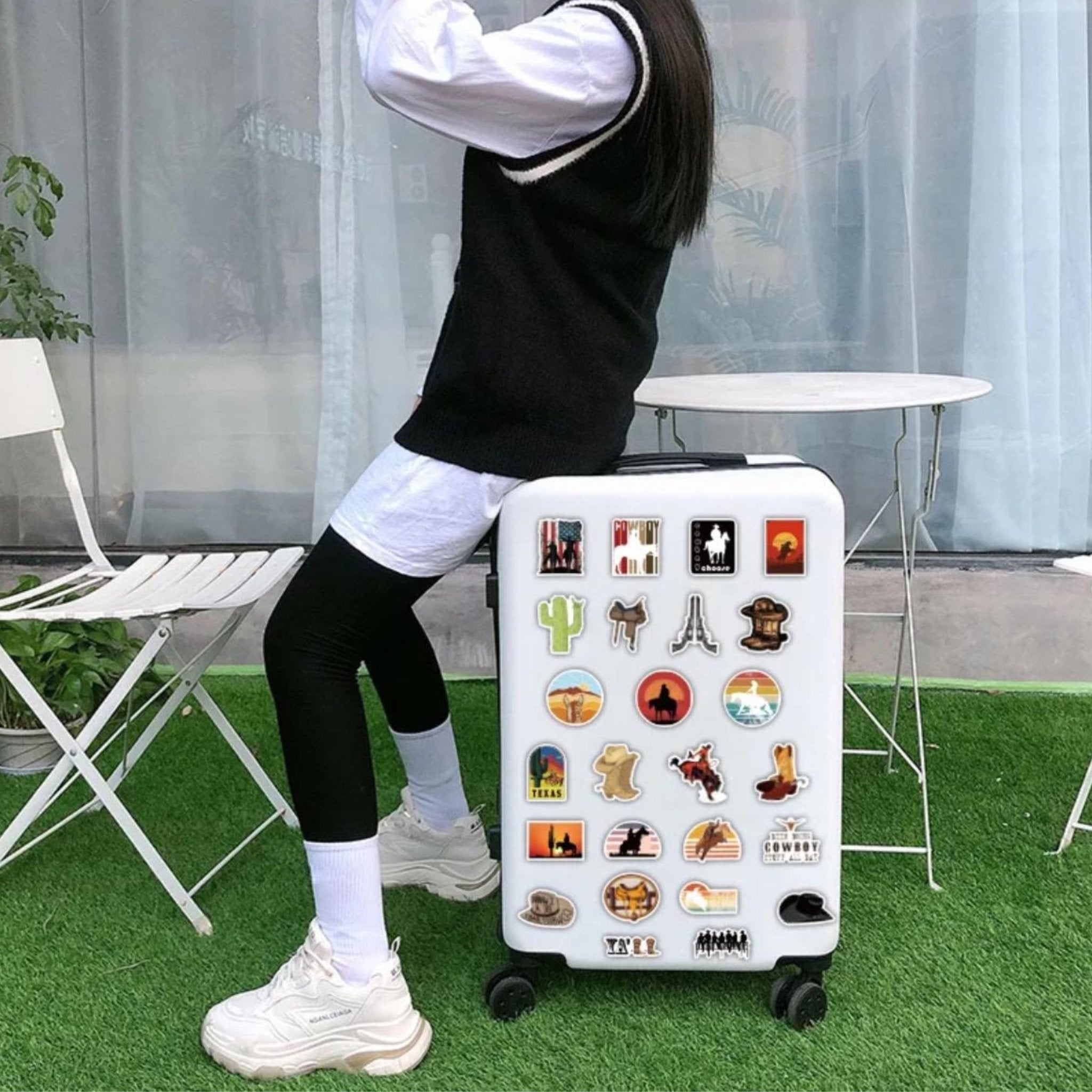 Sticker Western Cowboy - 51pc
