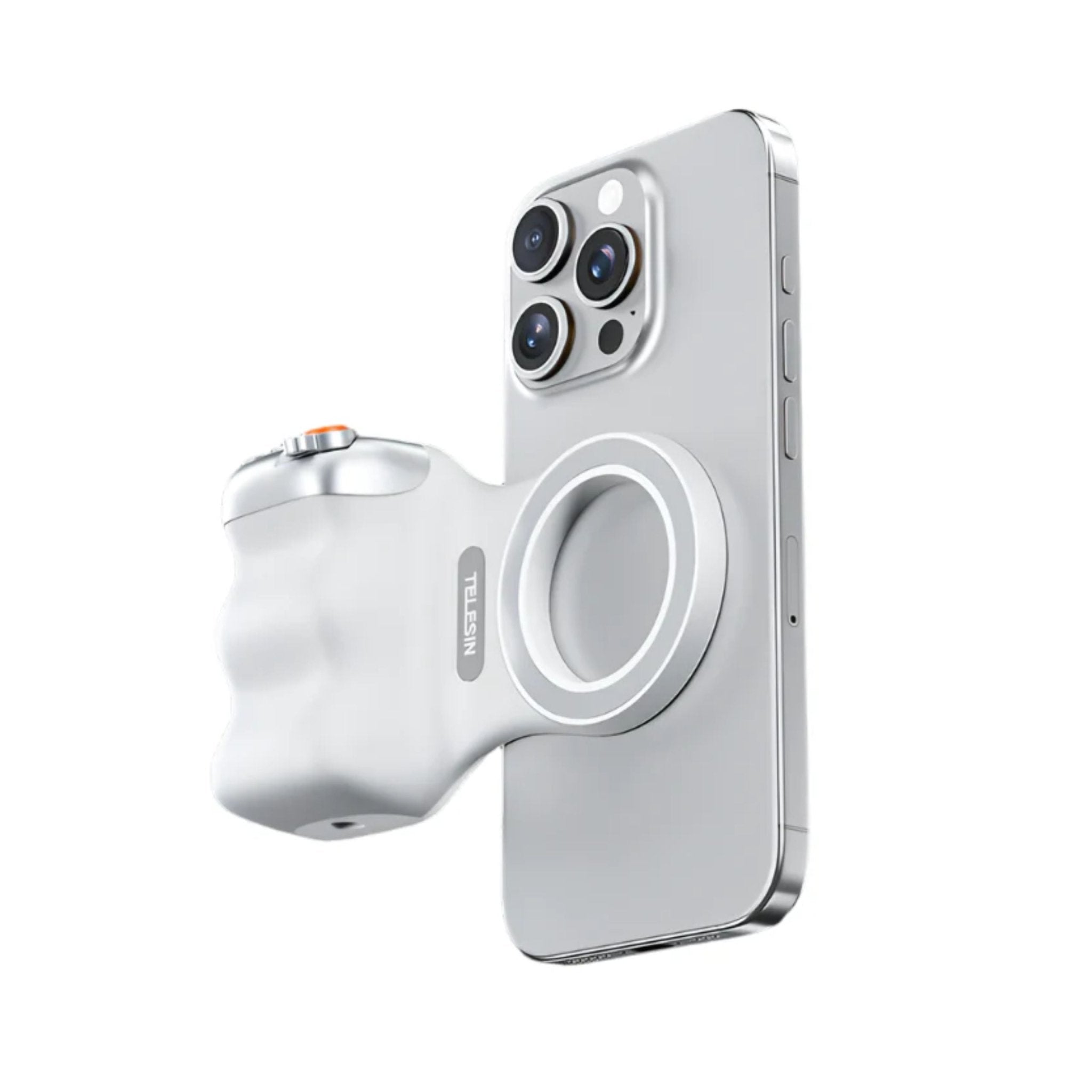 TELESIN Fun Shot Magnetic Grip For Phone - White
