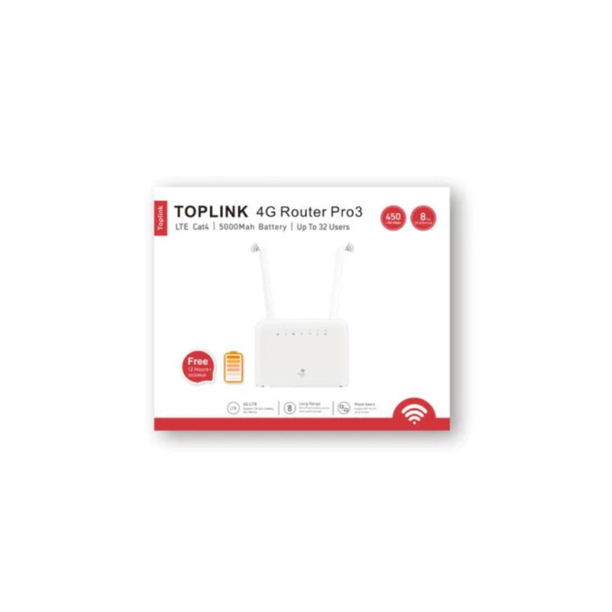 TOPLINK 5000mAh 4G Router Pro3 HW715s - White