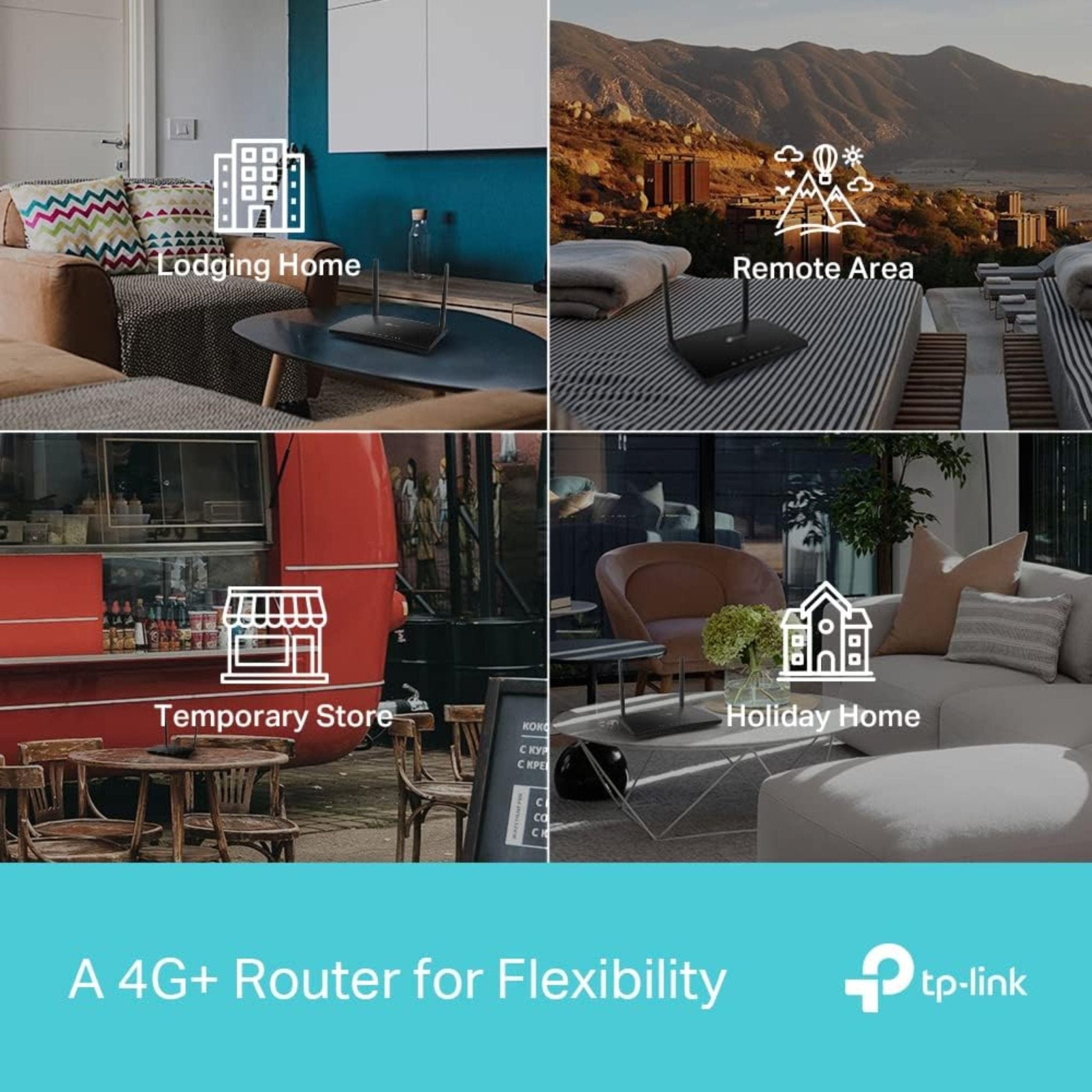 TP-Link Archer MR500 New 4G+ AC1200 Wireless Dual Band Gigabit Router - Black