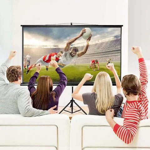 Techcom Tripod Projector Screen - White
