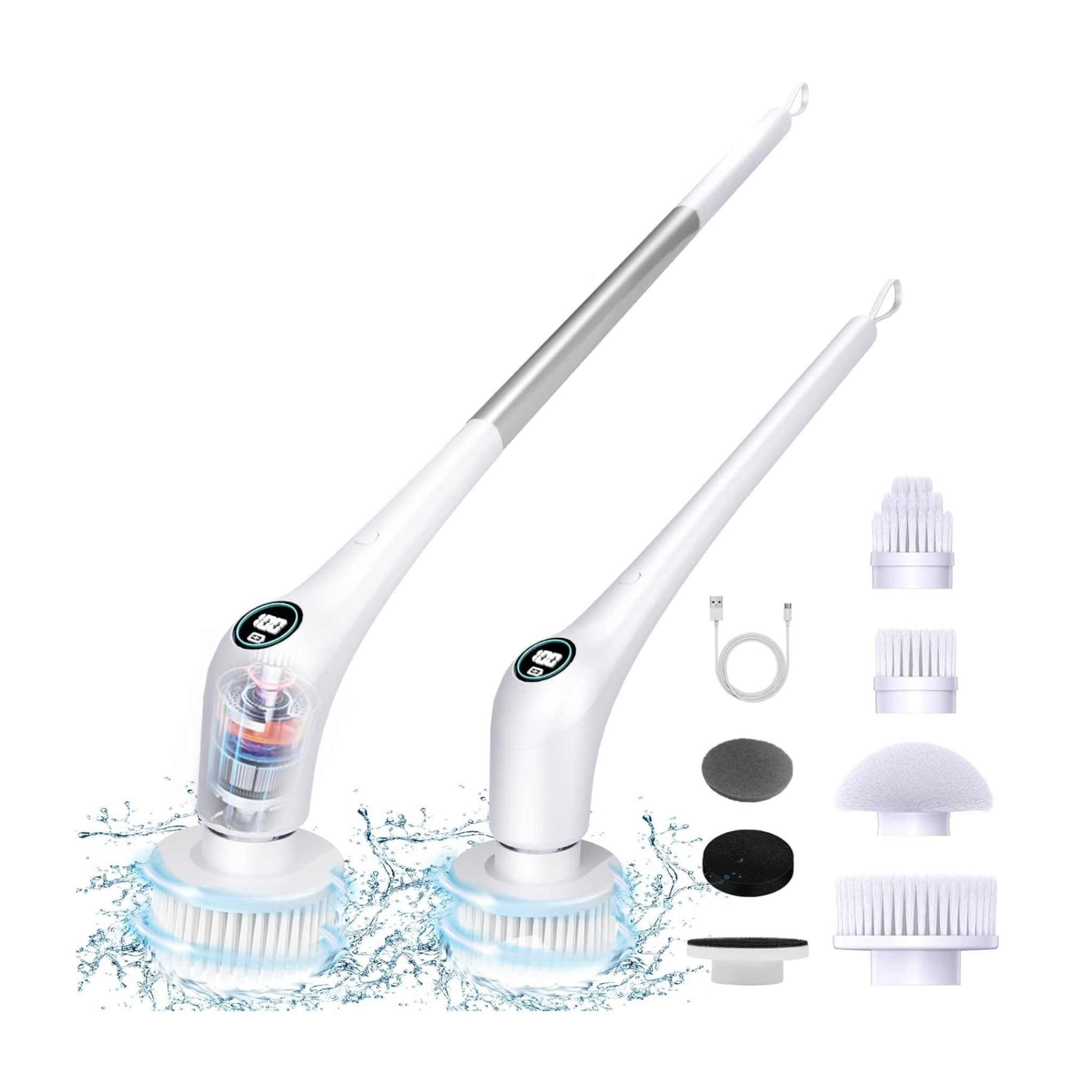 Telescopic Electric Spin Scrubber RK-GD01 - White