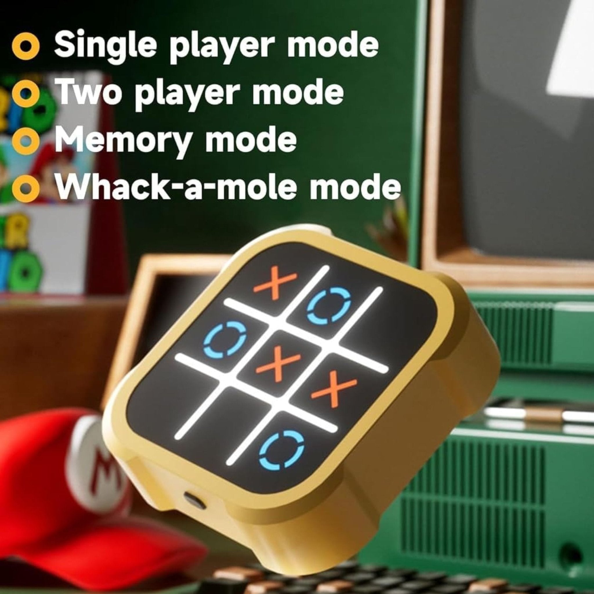 Tic Tac Toe Bolt Game - Yellow