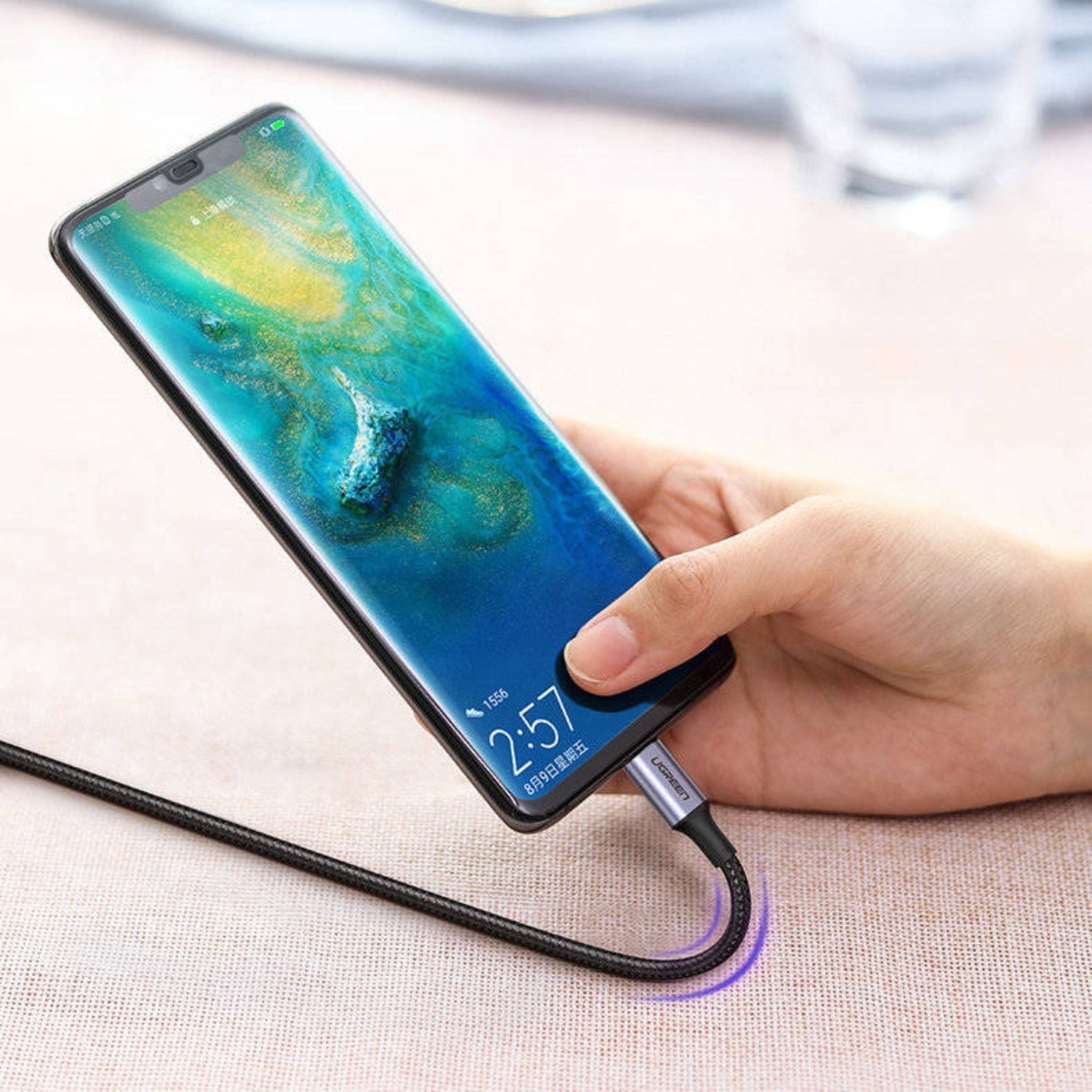 UGREEN 100W USB-C To USB-C PD Fast Charging Nylon Cable 3m - Black