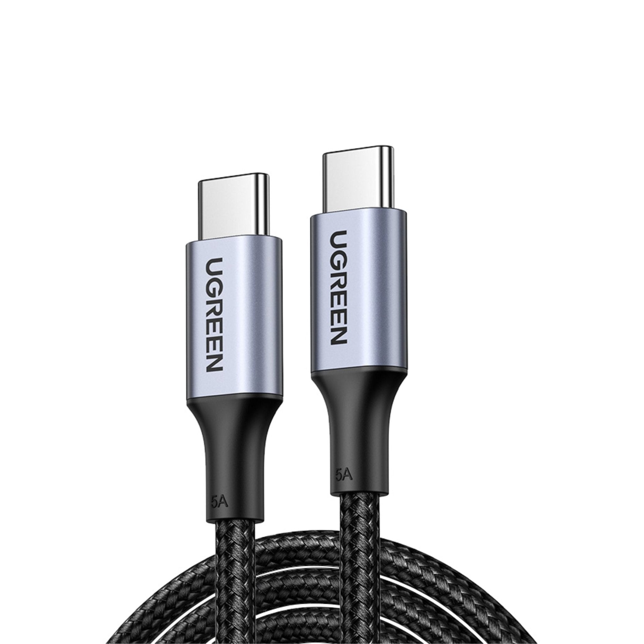 UGREEN 100W USB-C To USB-C PD Fast Charging Nylon Cable 3m - Black