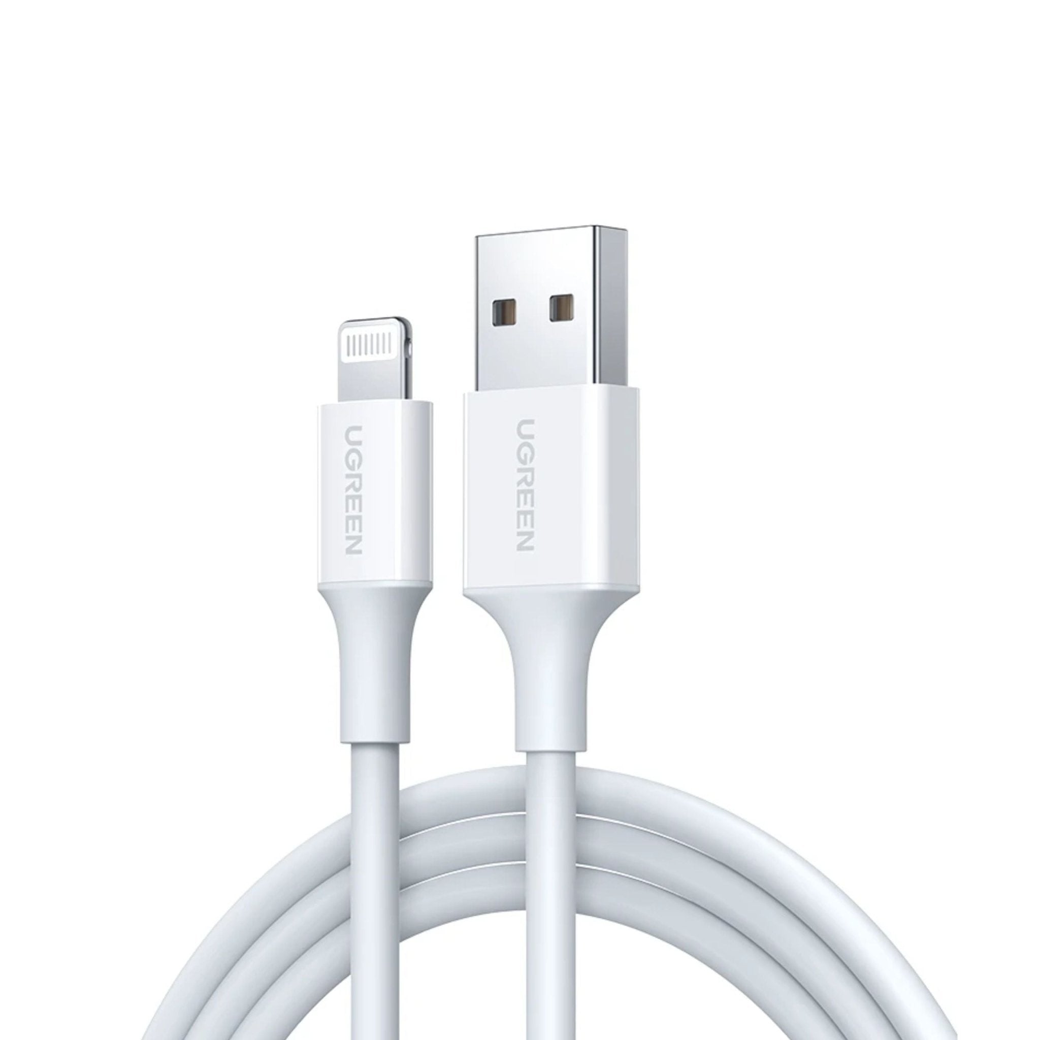 UGREEN 2.4A USB-A to Lightning PD Fast Charging Cable 1m - White