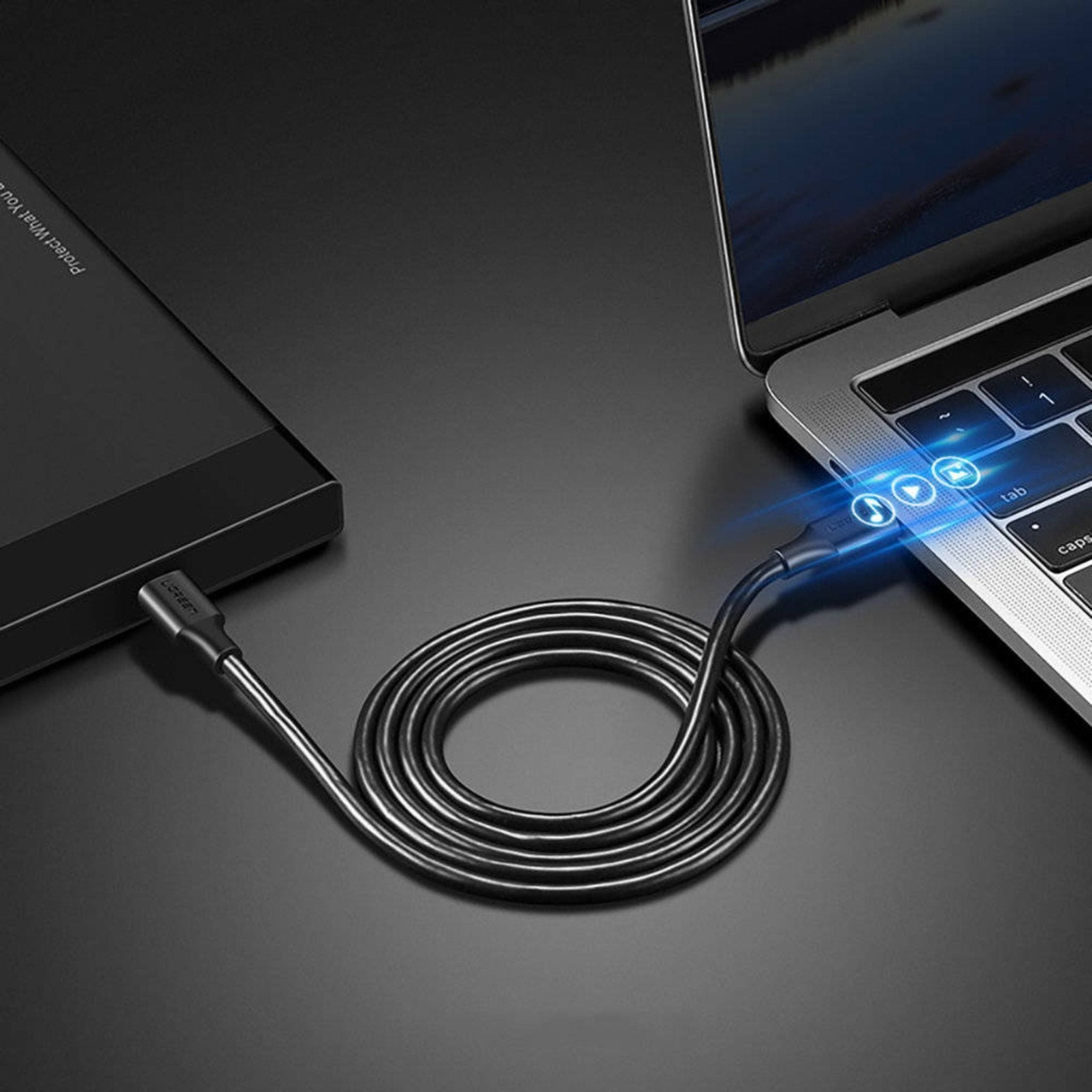 UGREEN 60W USB-C To USB-C PD Fast Charging Cable 3m - Black