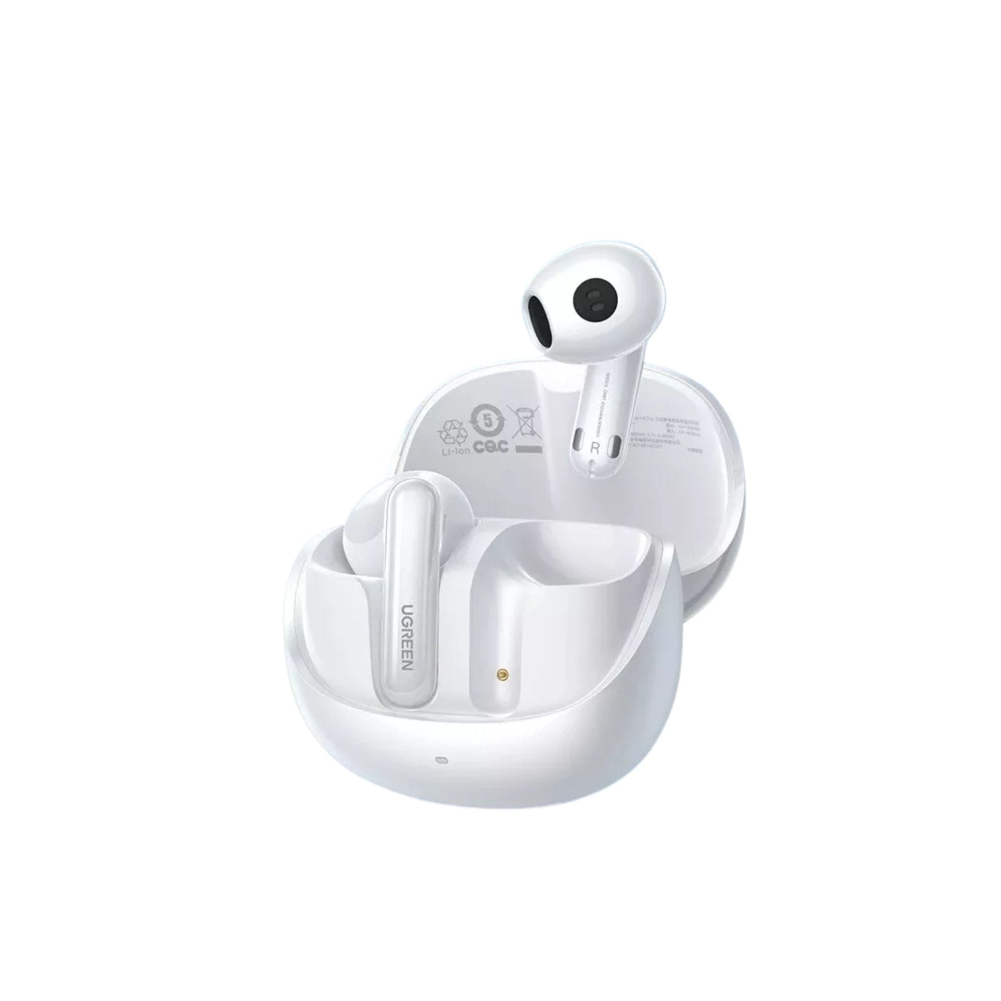 UGREEN HiTune H6 Pro Hybrid ANC Earbuds (30hrs) - White