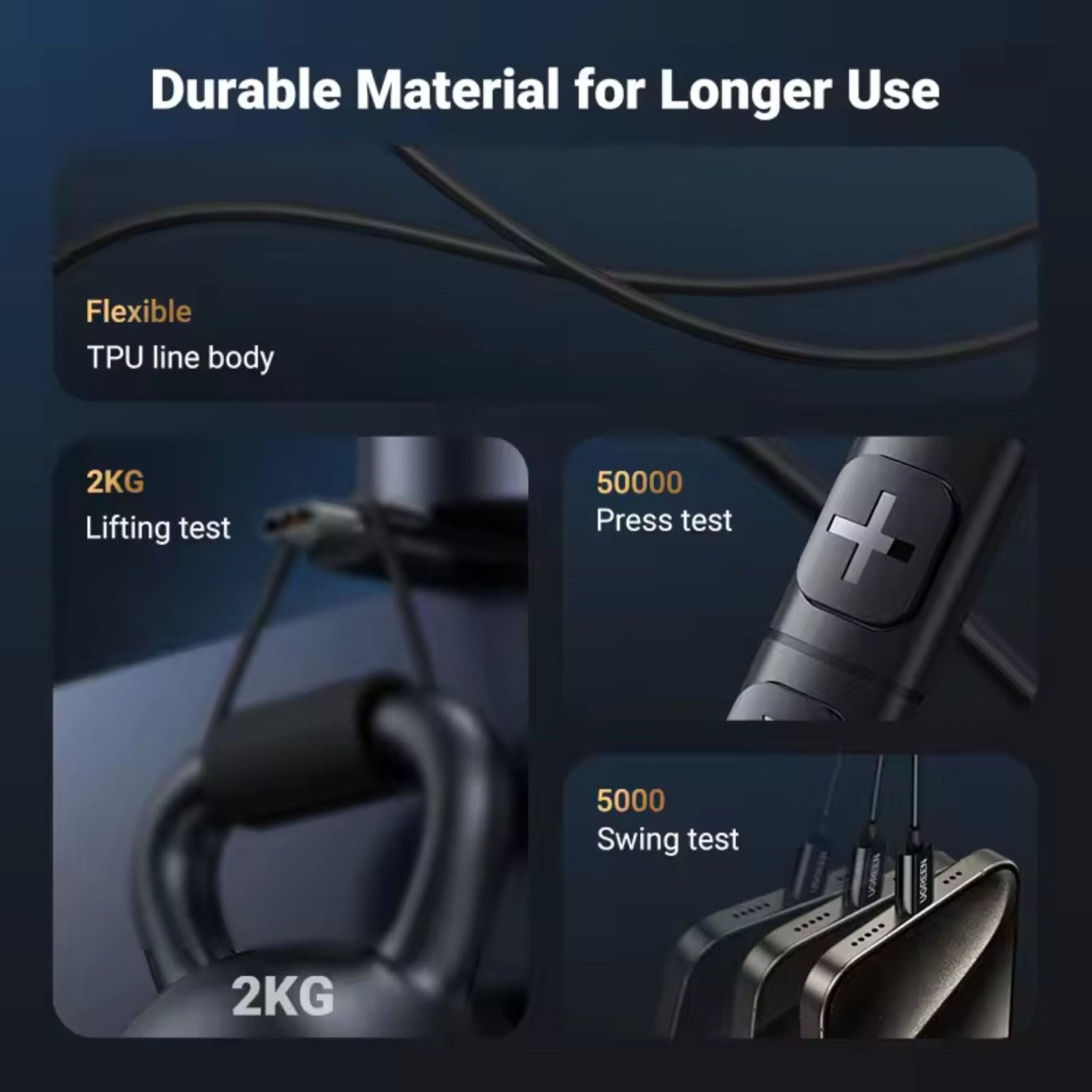 UGREEN In-Ear Wired Earphones With USB-C Connector - Black