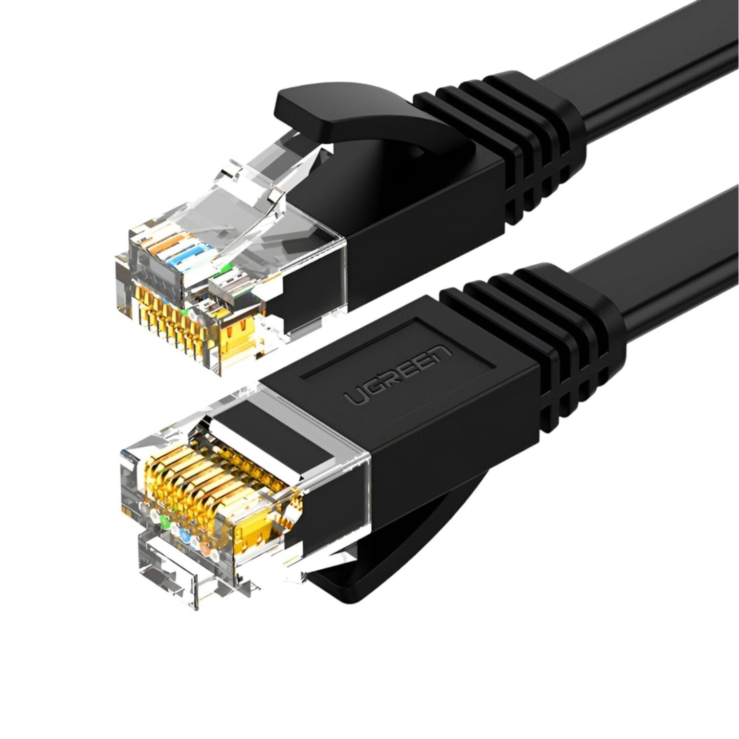 UGREEN NW102 Cat6 U/UTP Flat Ethernet Cable 2m – Black