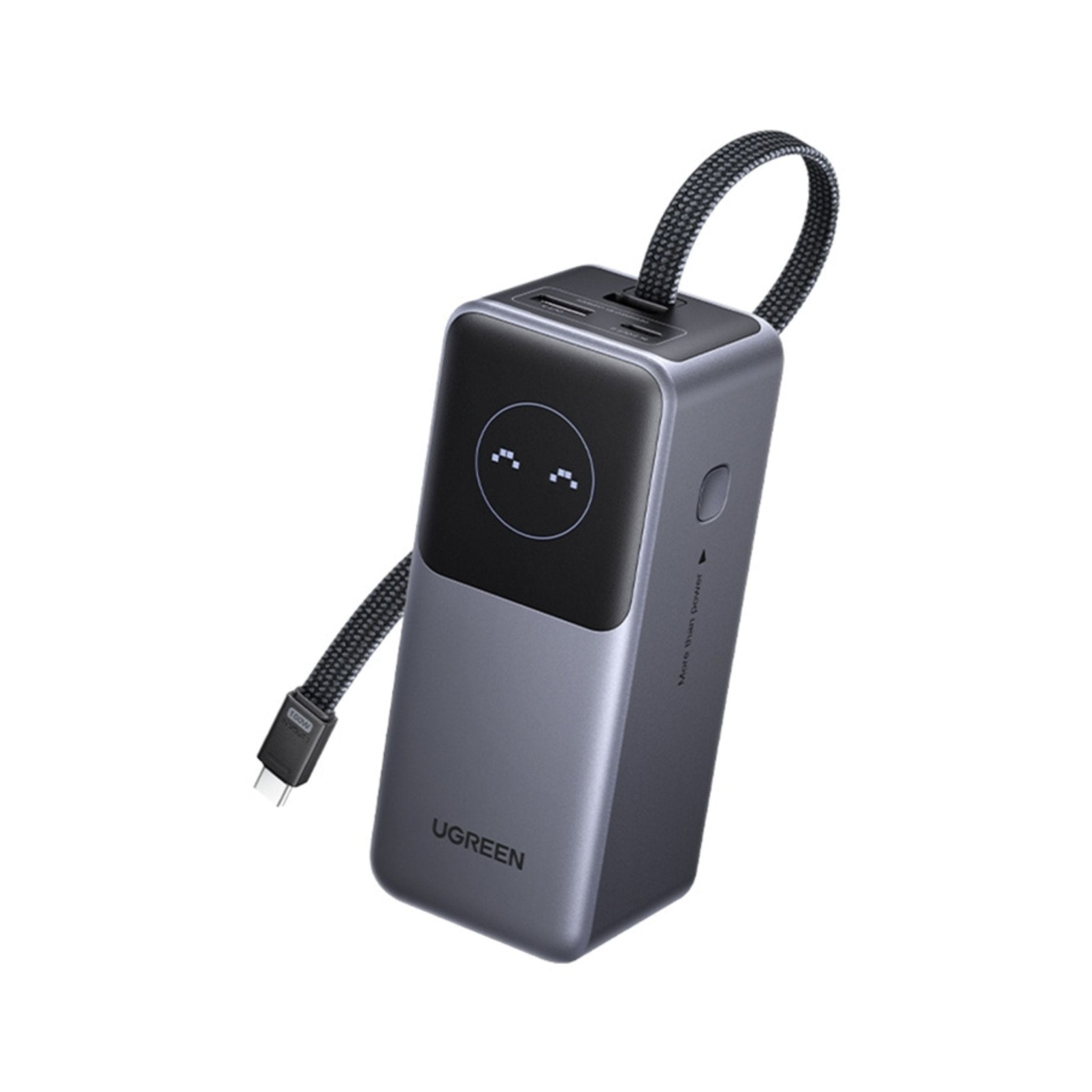 UGREEN Nexode 20000mAh 130W Power Bank with Built-in Cable - Gray