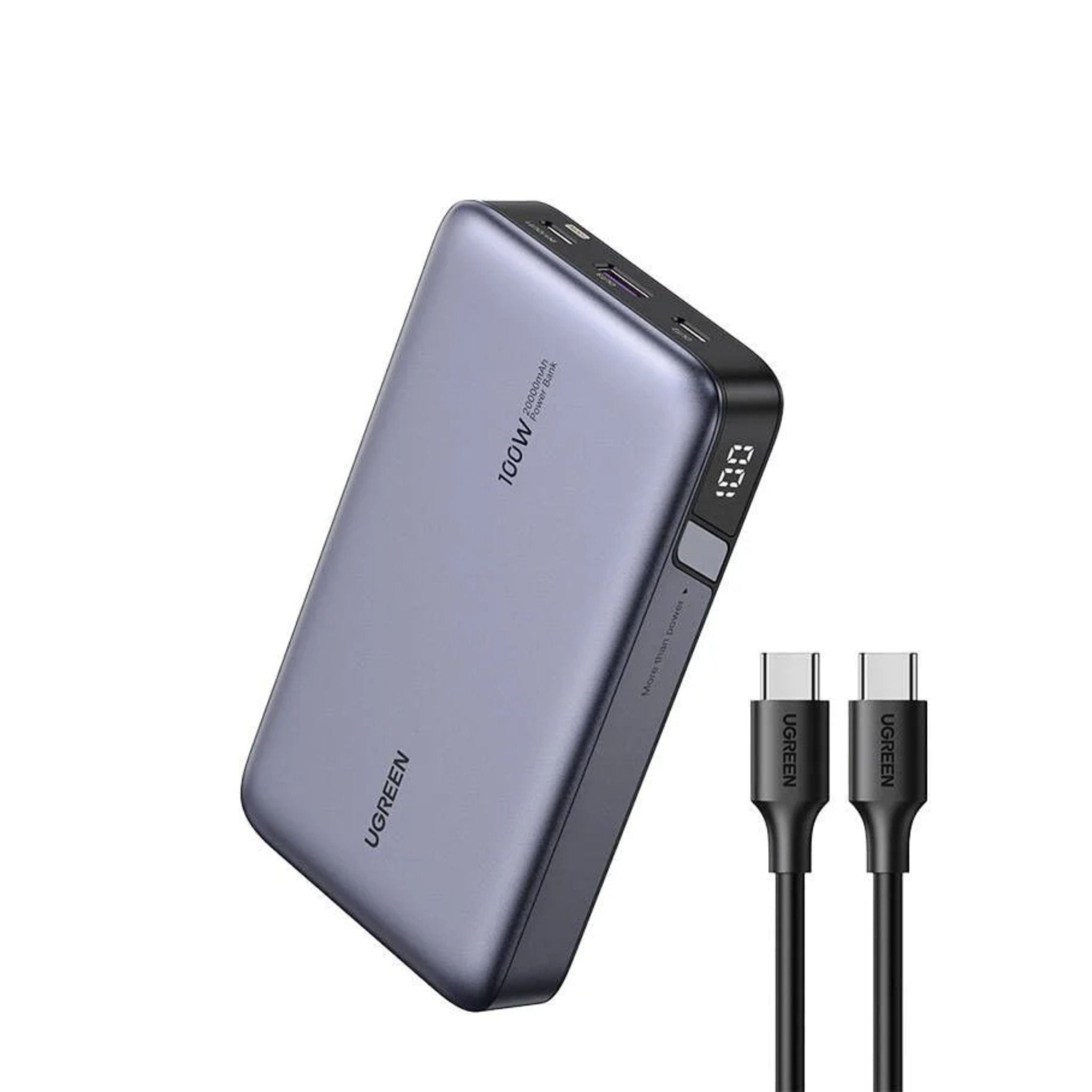 UGREEN PD 100W Fast Charging Power Bank 20000mAh - Grey