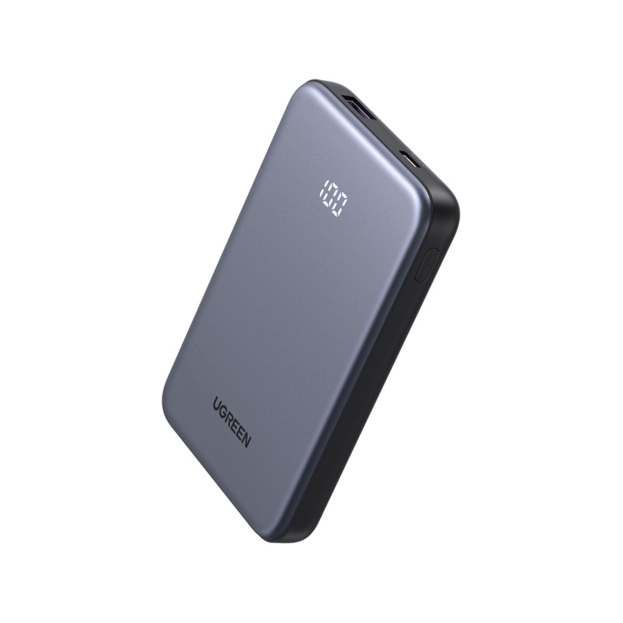 UGREEN Two-Way Fast Charging 10000mAh Power Bank 20W PD, USB + USB-C - Gray