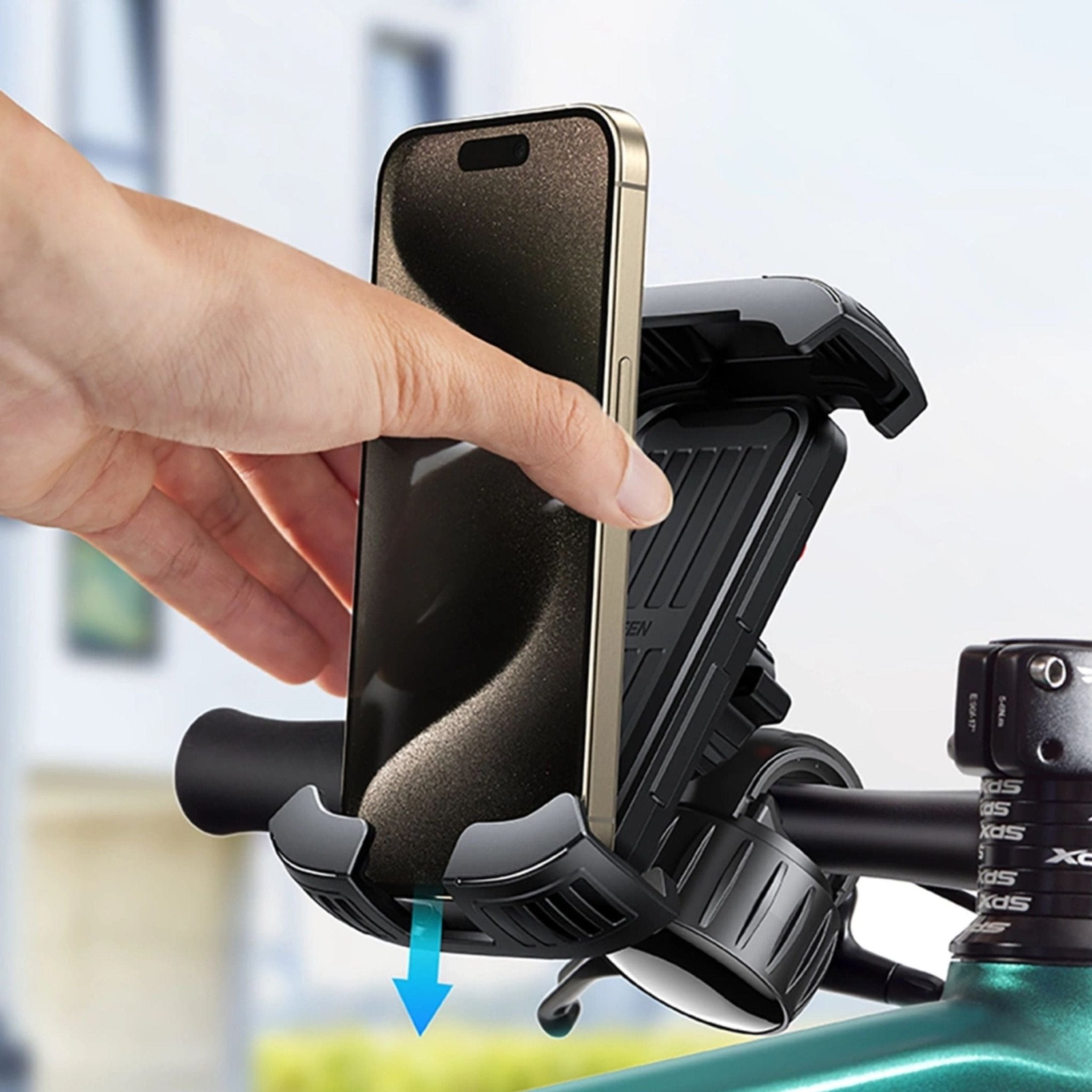 UGREEN Universal Bike Phone Holder for Bike Motorcycle Handlebar - Black