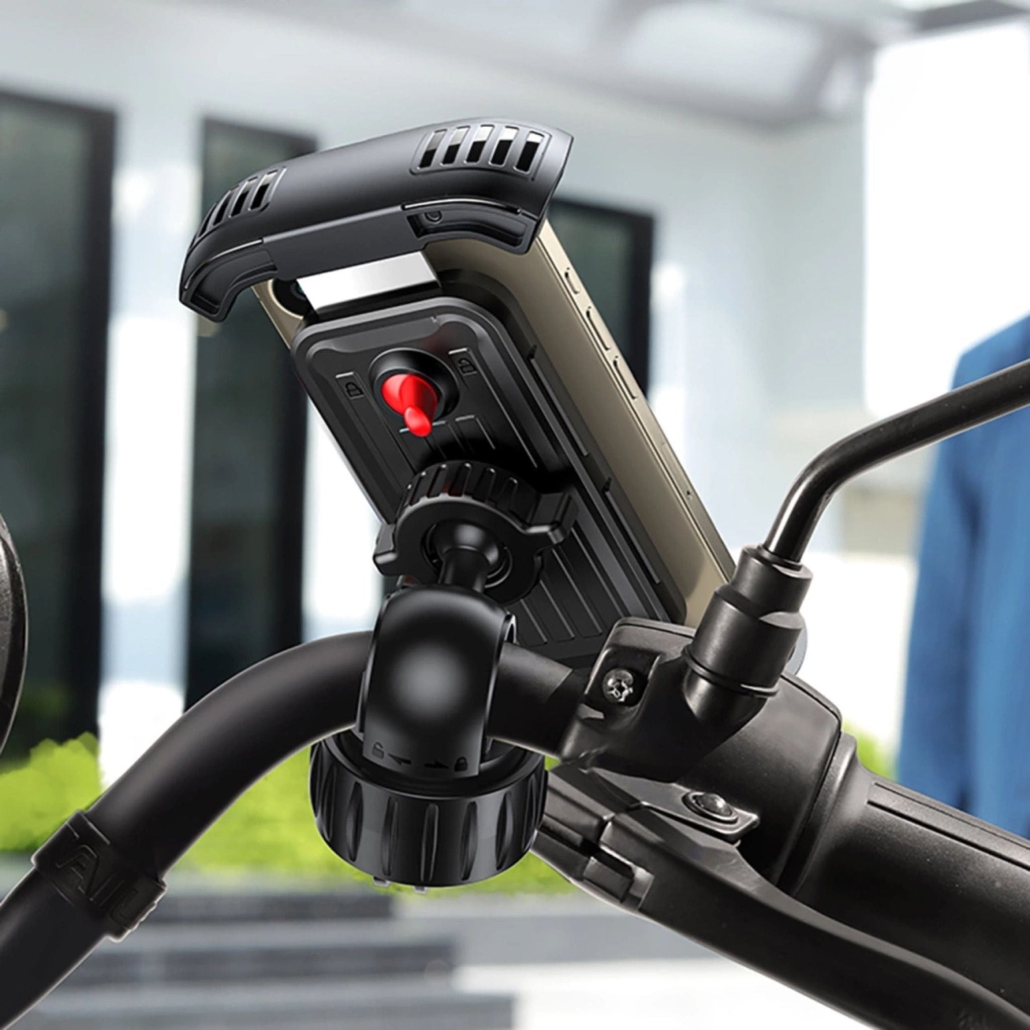 UGREEN Universal Bike Phone Holder for Bike Motorcycle Handlebar - Black