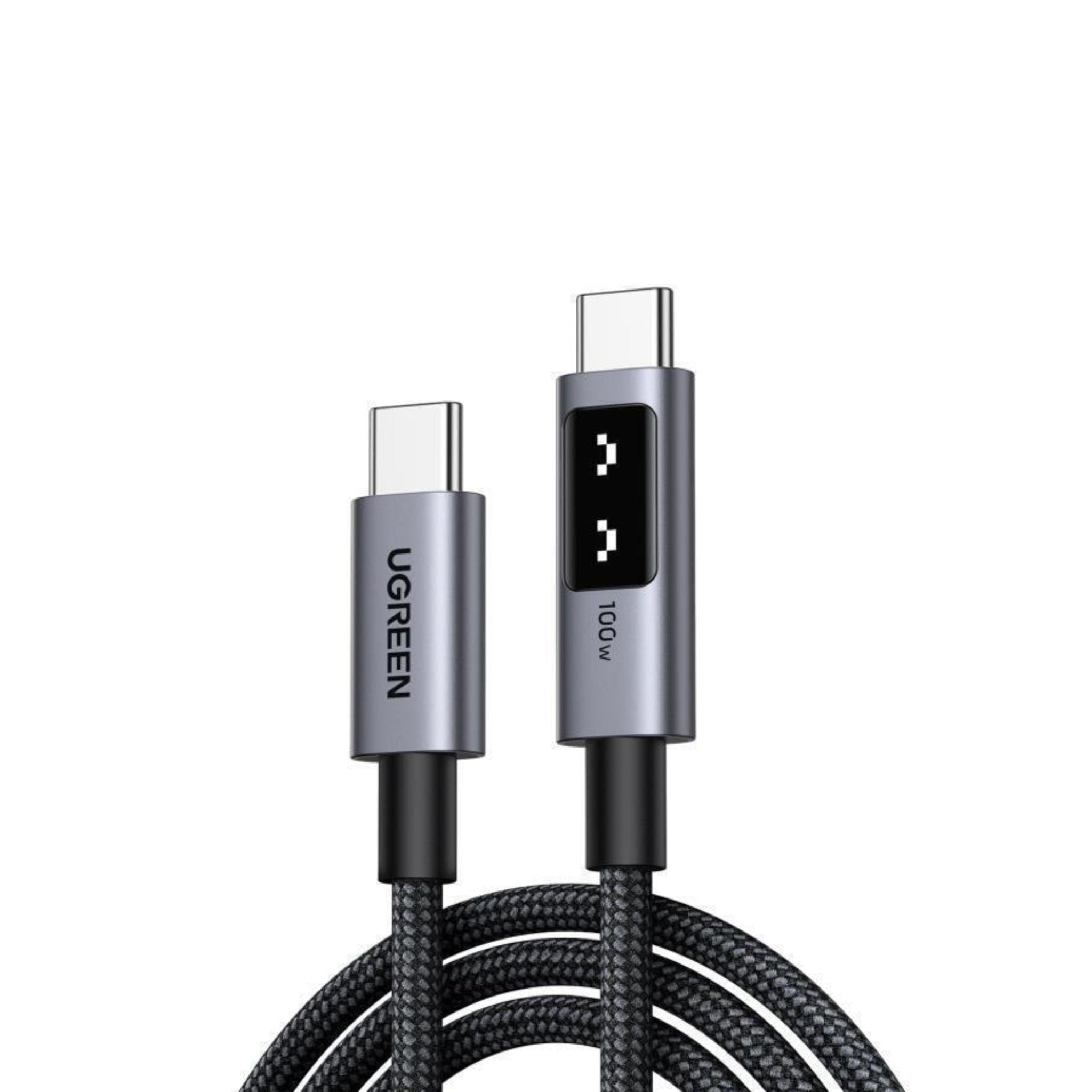 UGREEN Uno 100W USB-C to USB-C Nylon Cable 2m - Black