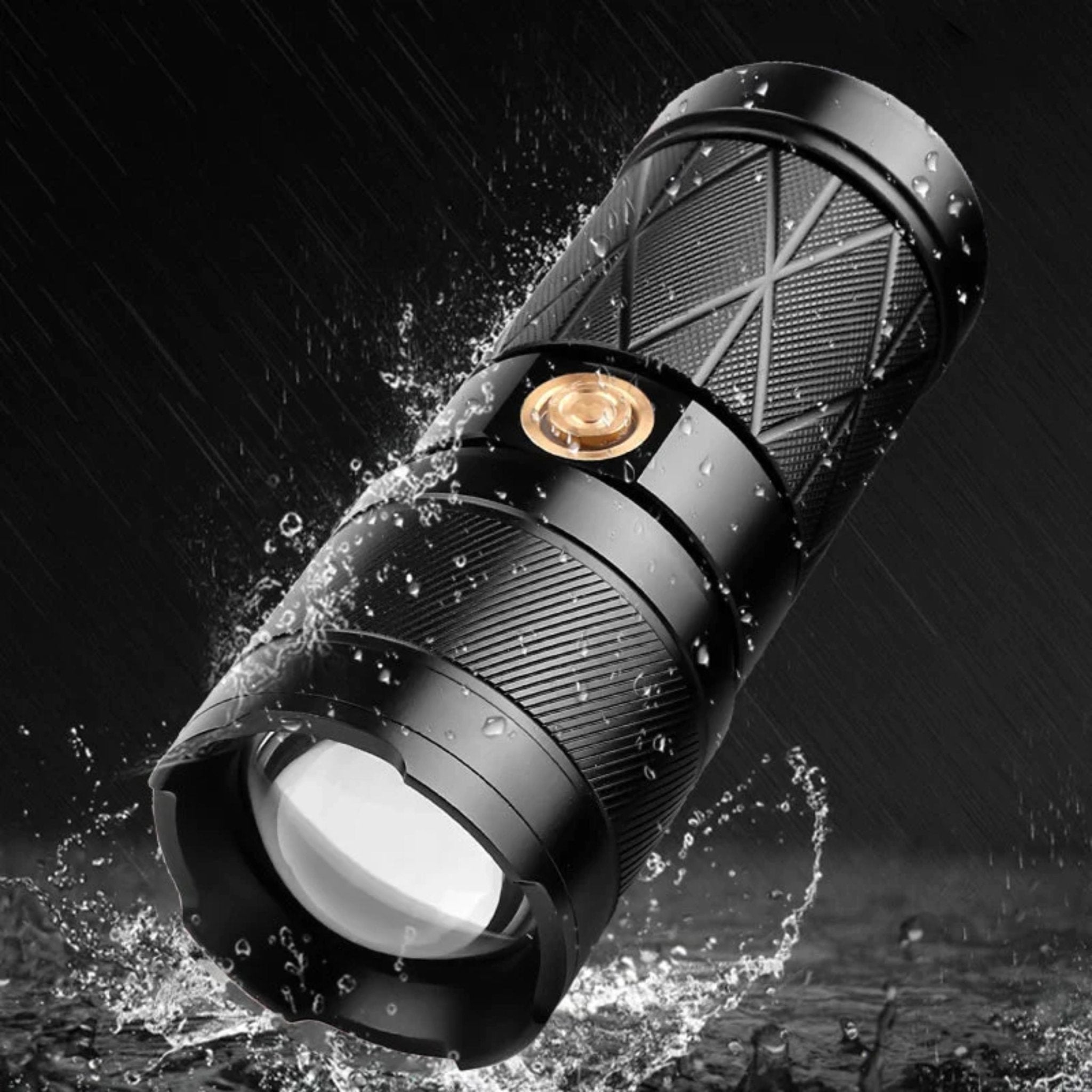 USB Rechargeable Flashlight GT50 -Black