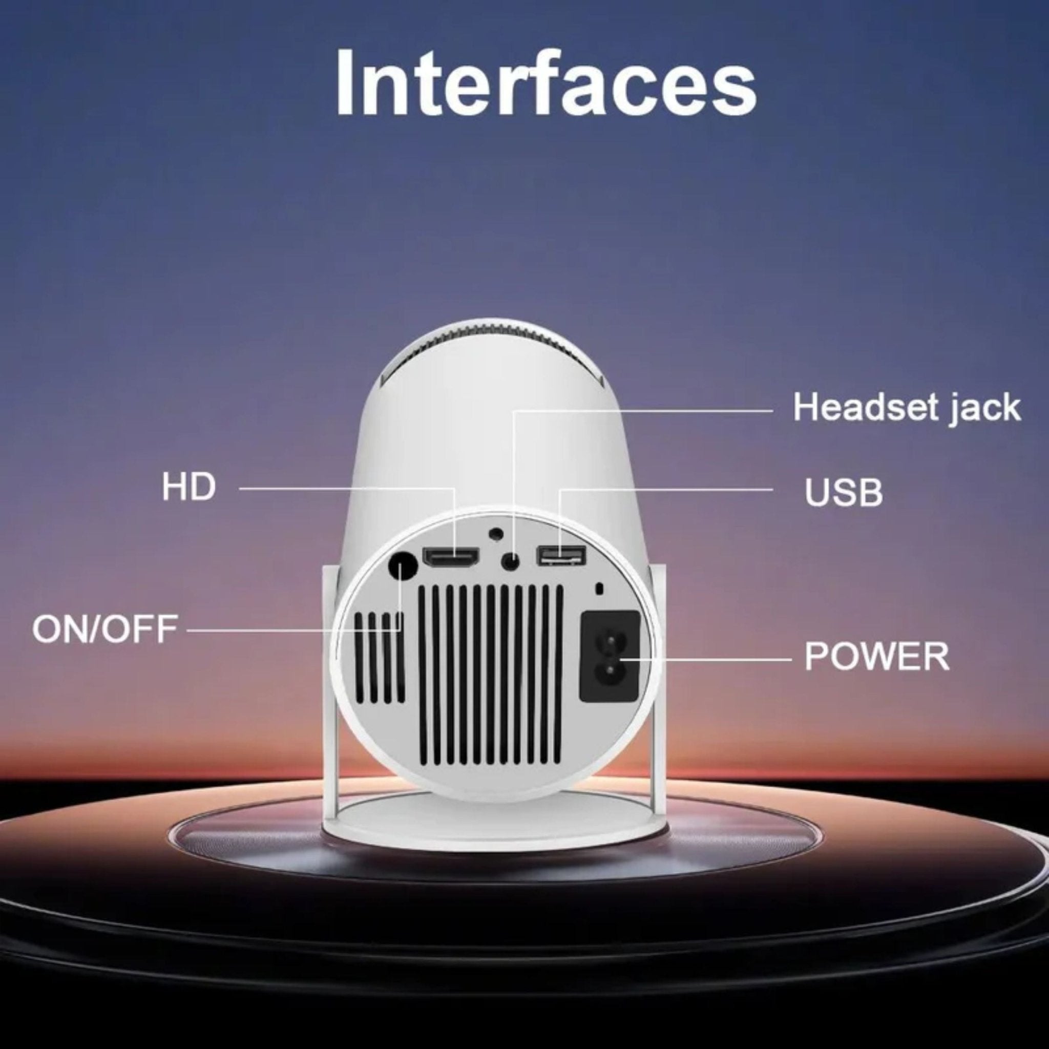 Ultra HD High Dynamic Range Projector - White